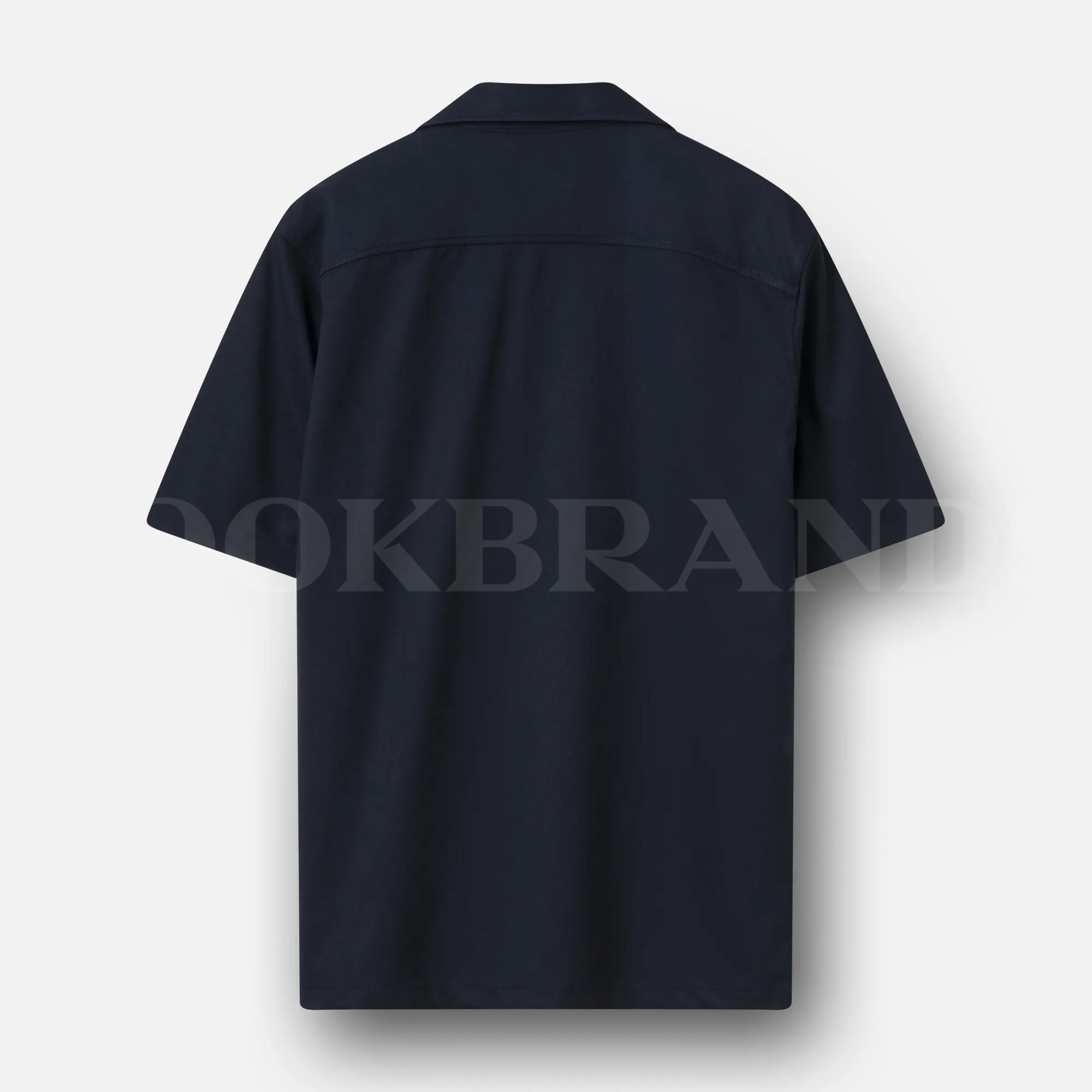Nakışlı Logo Detay Lacivert Gömlek
