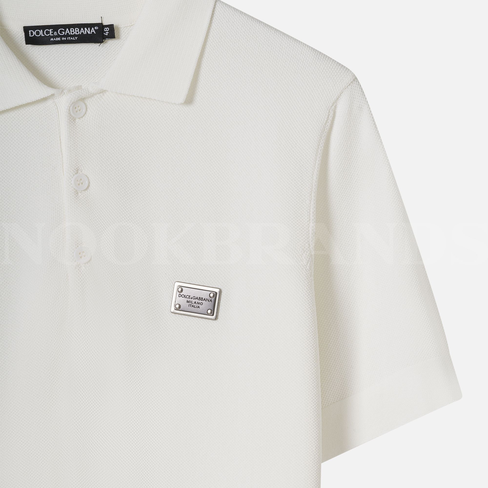 Beyaz Polo Yaka Erkek T-shirt
