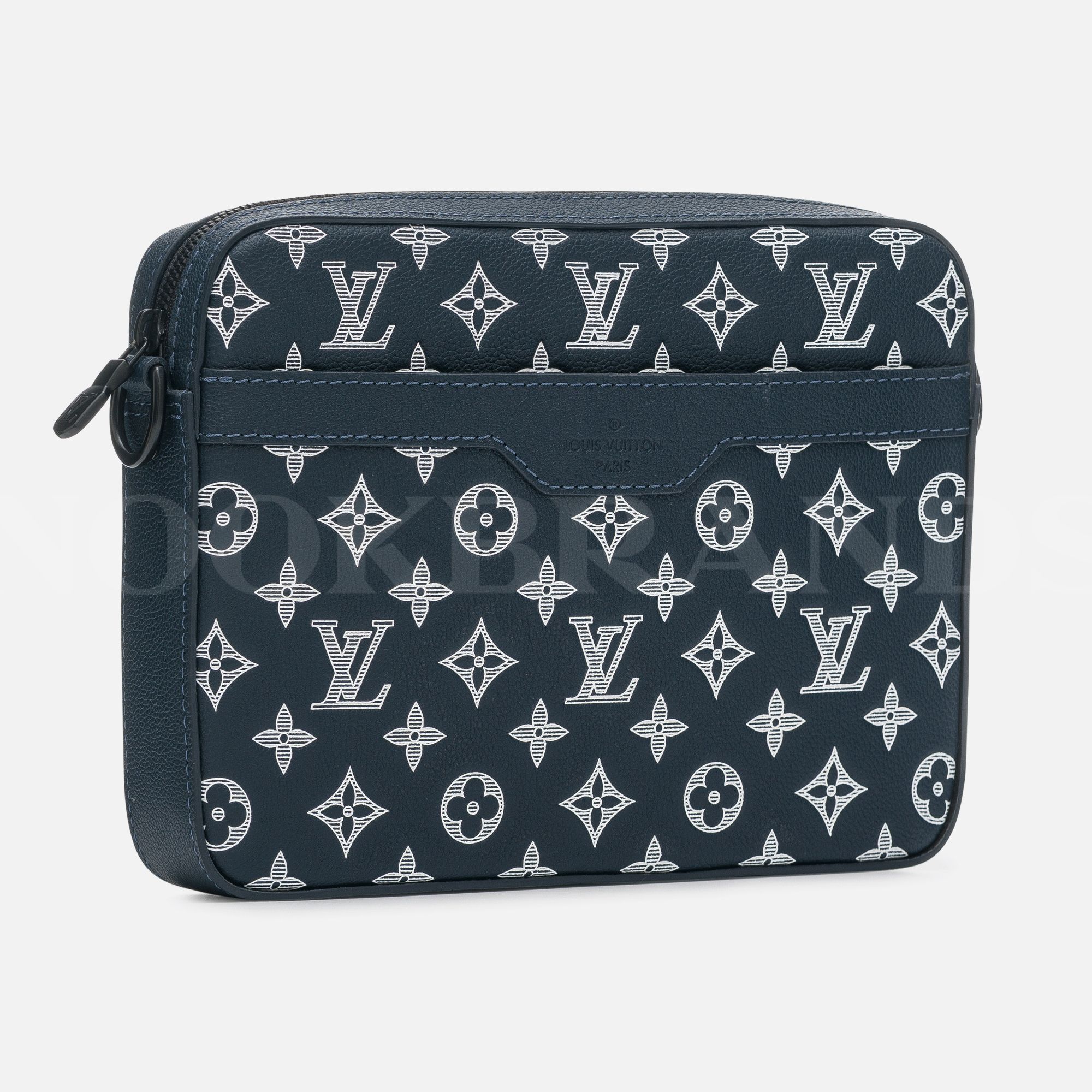 Lacivert Deri Trio Messenger