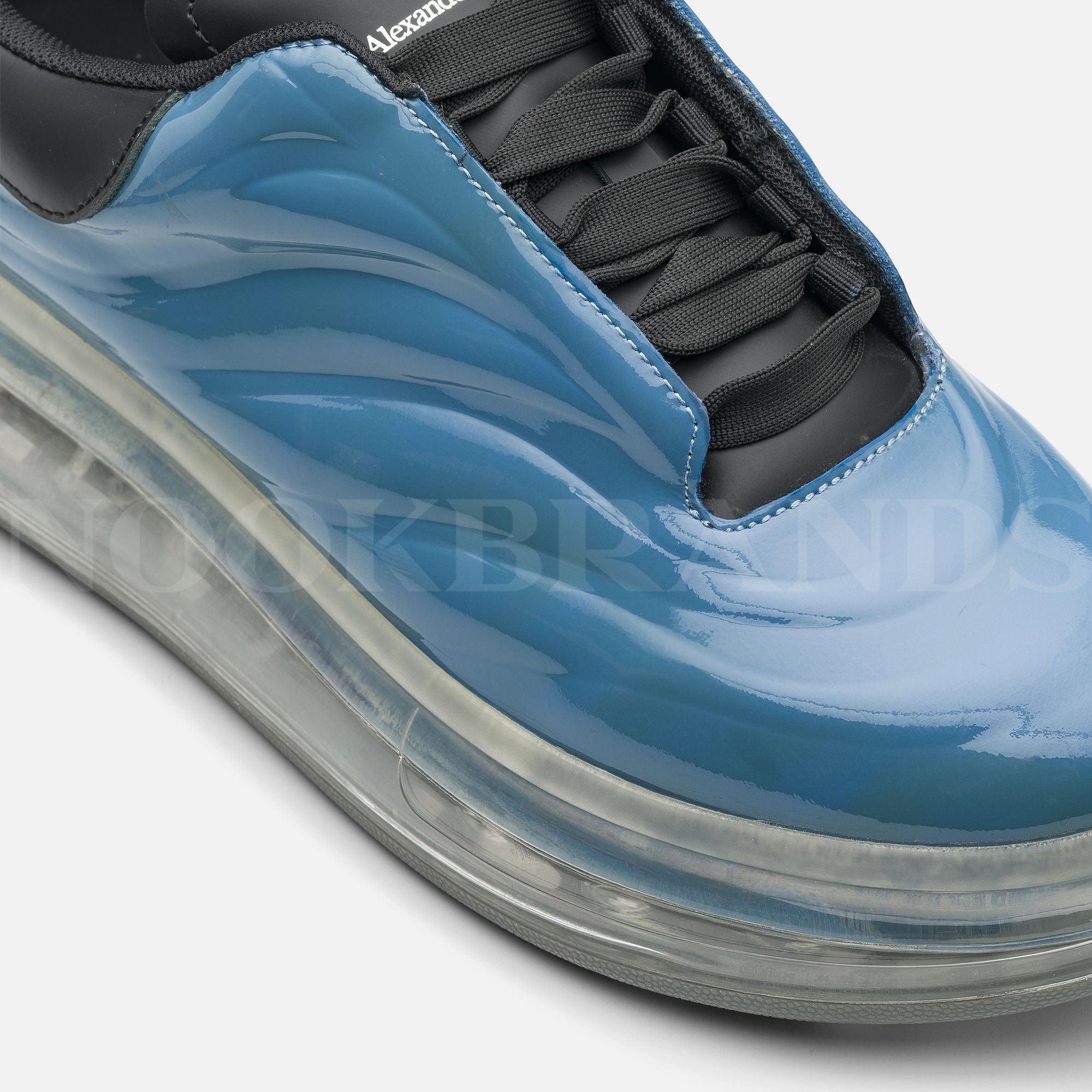 Oversize Mavi Erkek Deri Sneaker