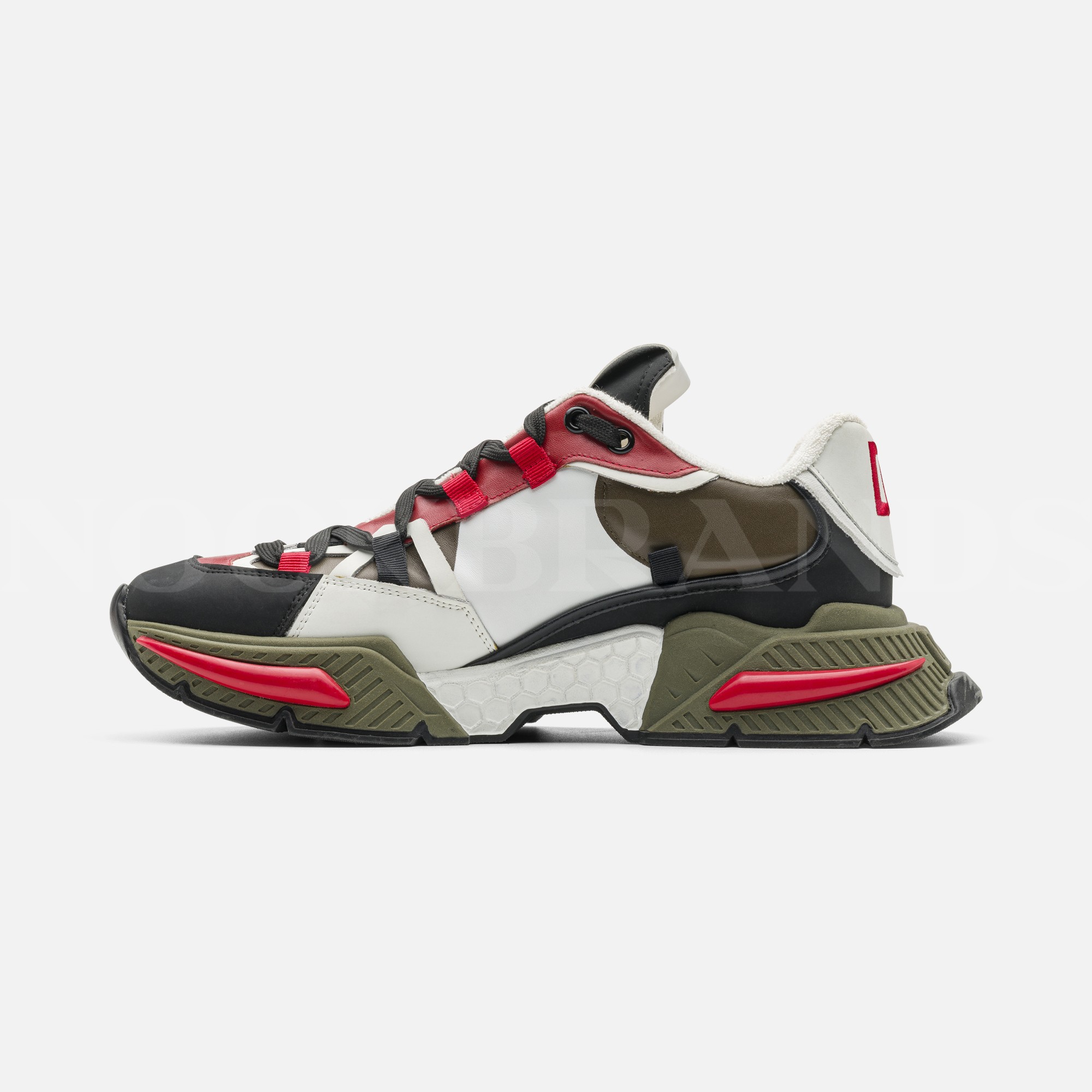 Kırmızı Erkek Deri Sneaker