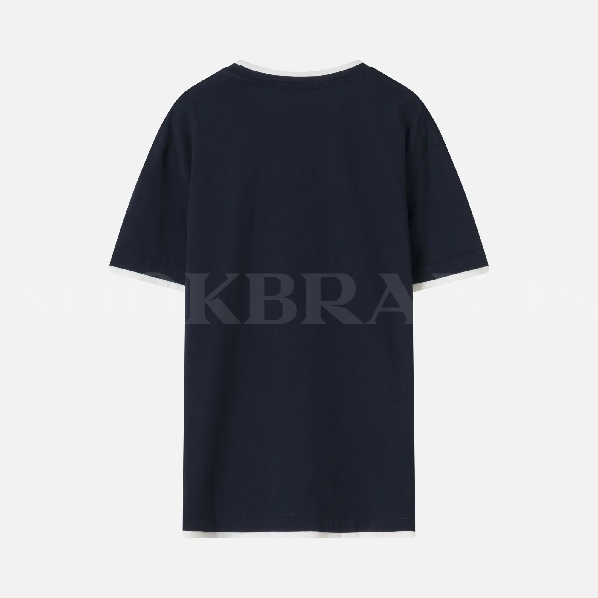 Lacivert Nakışlı Logo Erkek T-shirt