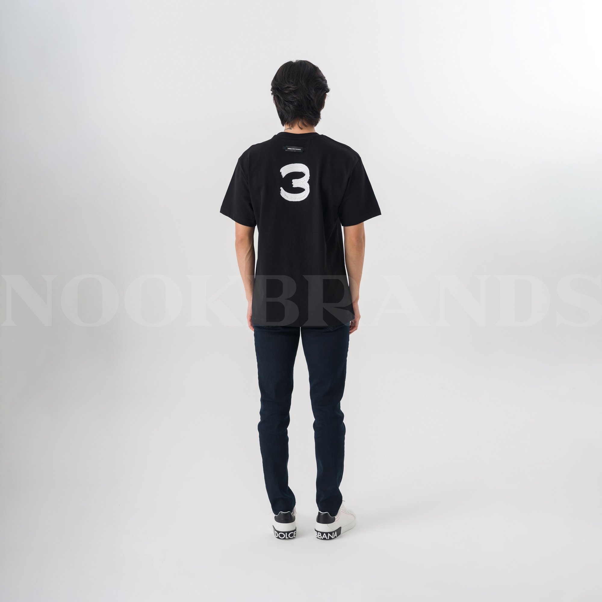 Siyah Logo Detay Erkek T-shirt