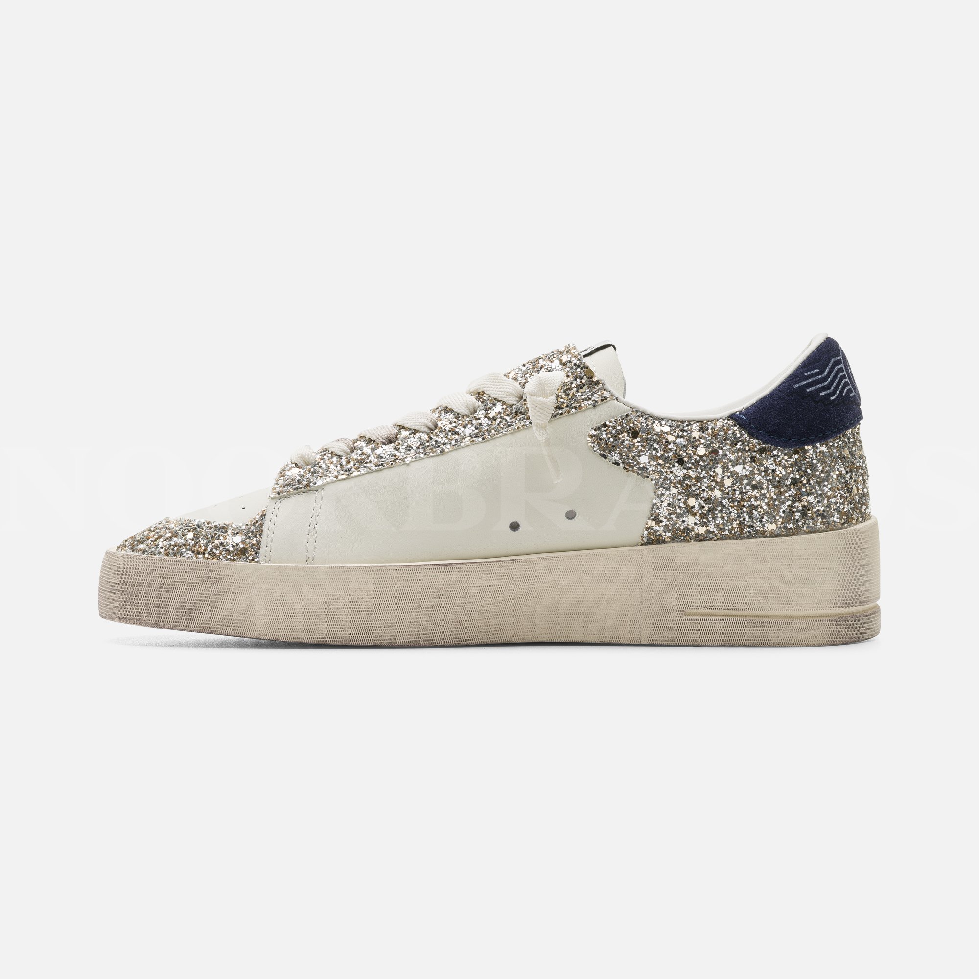 Stardan Beyaz Pull Detay Kadın Deri Sneaker