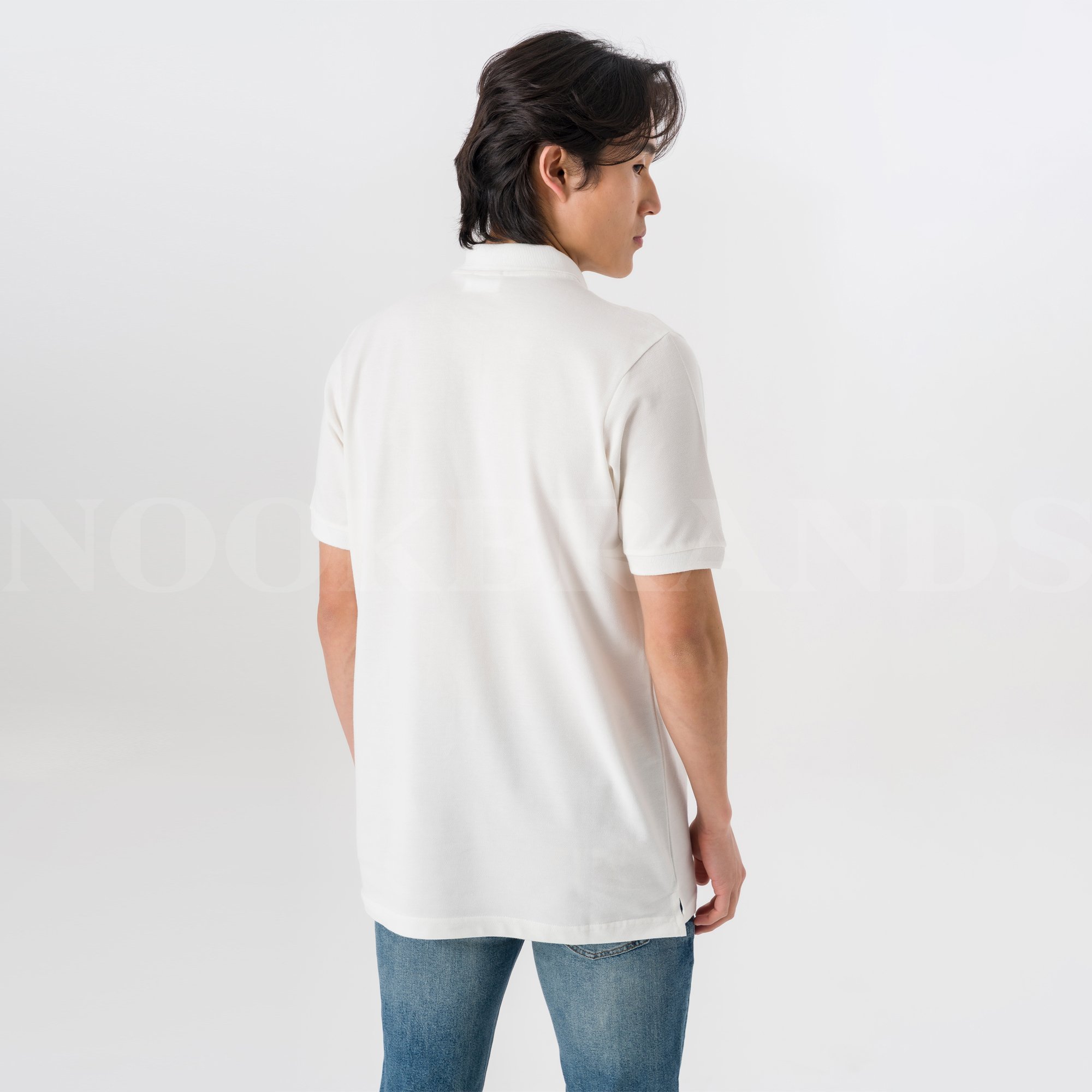 Beyaz Polo Yaka Erkek T-shirt