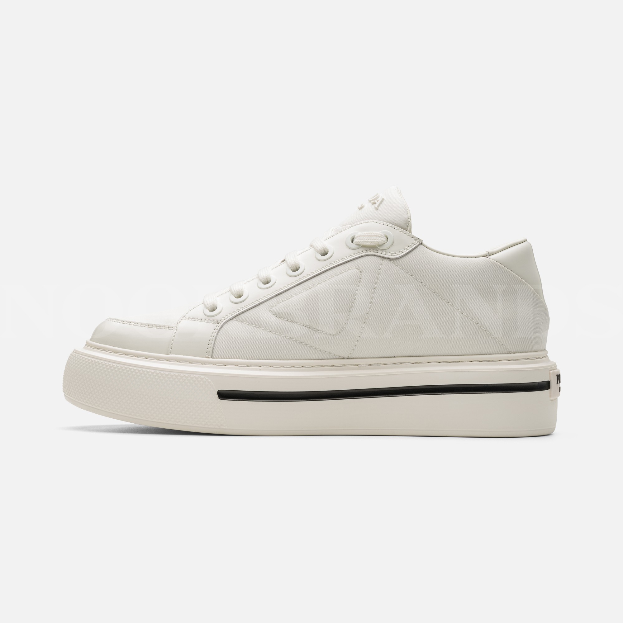 Macro Re-Nylon Beyaz Erkek Deri Sneaker
