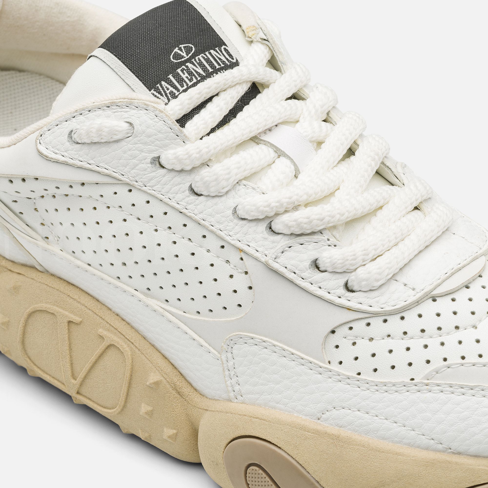 Beyaz Kadın Deri Sneaker