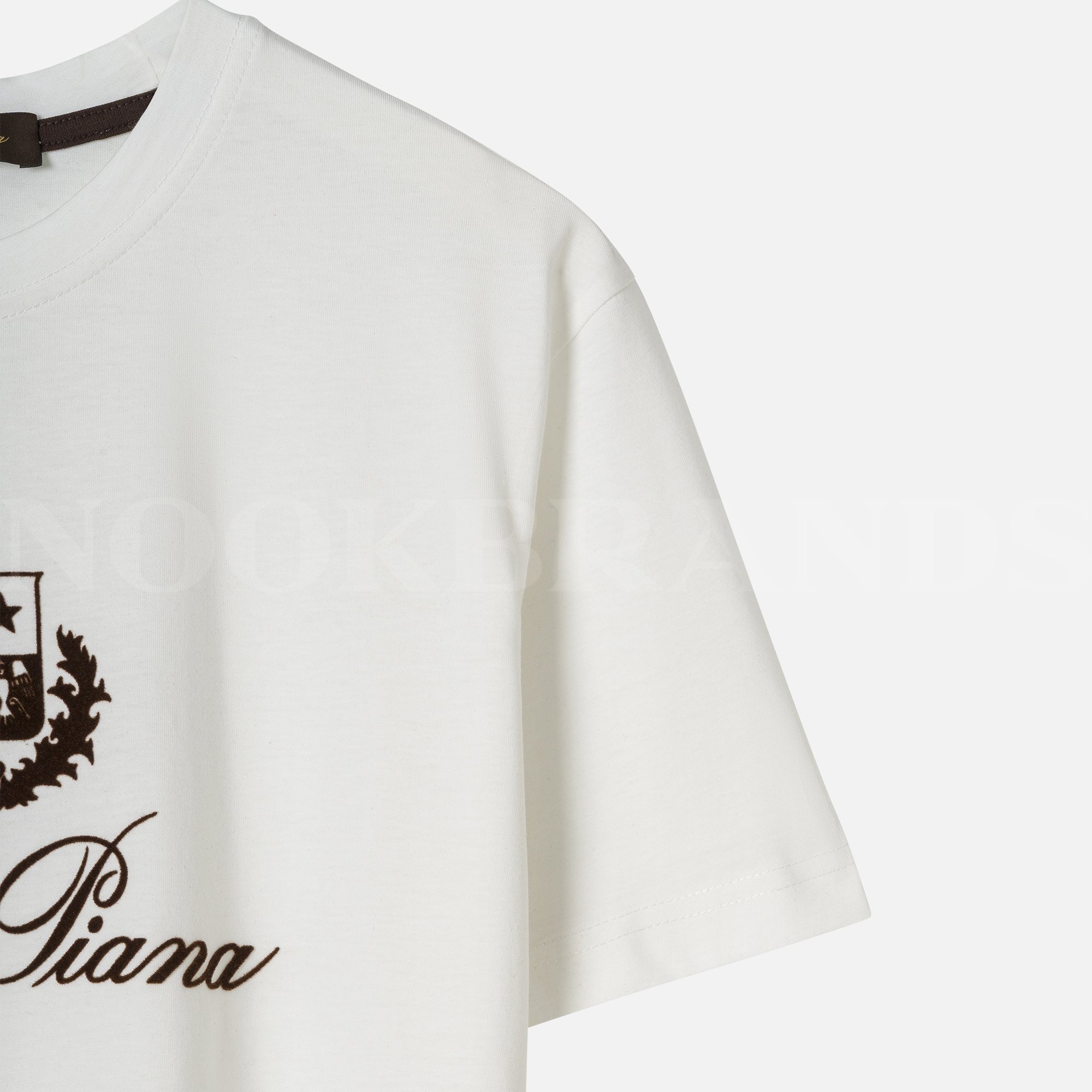 Baskılı Logo Beyaz Erkek T-shirt