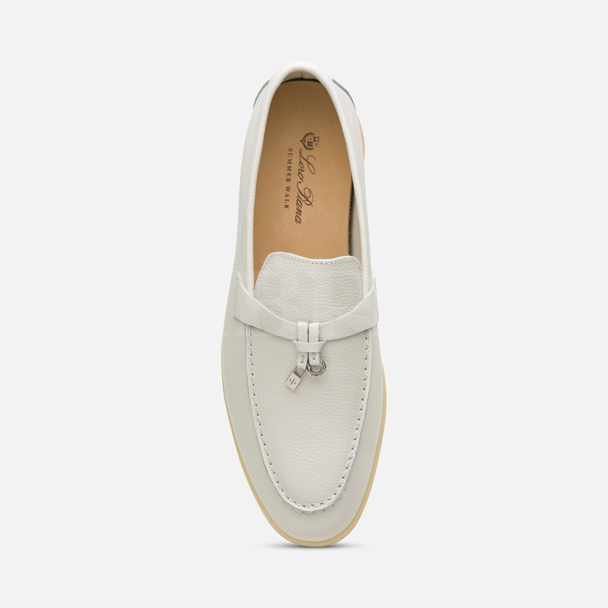 Beyaz Deri Loafer
