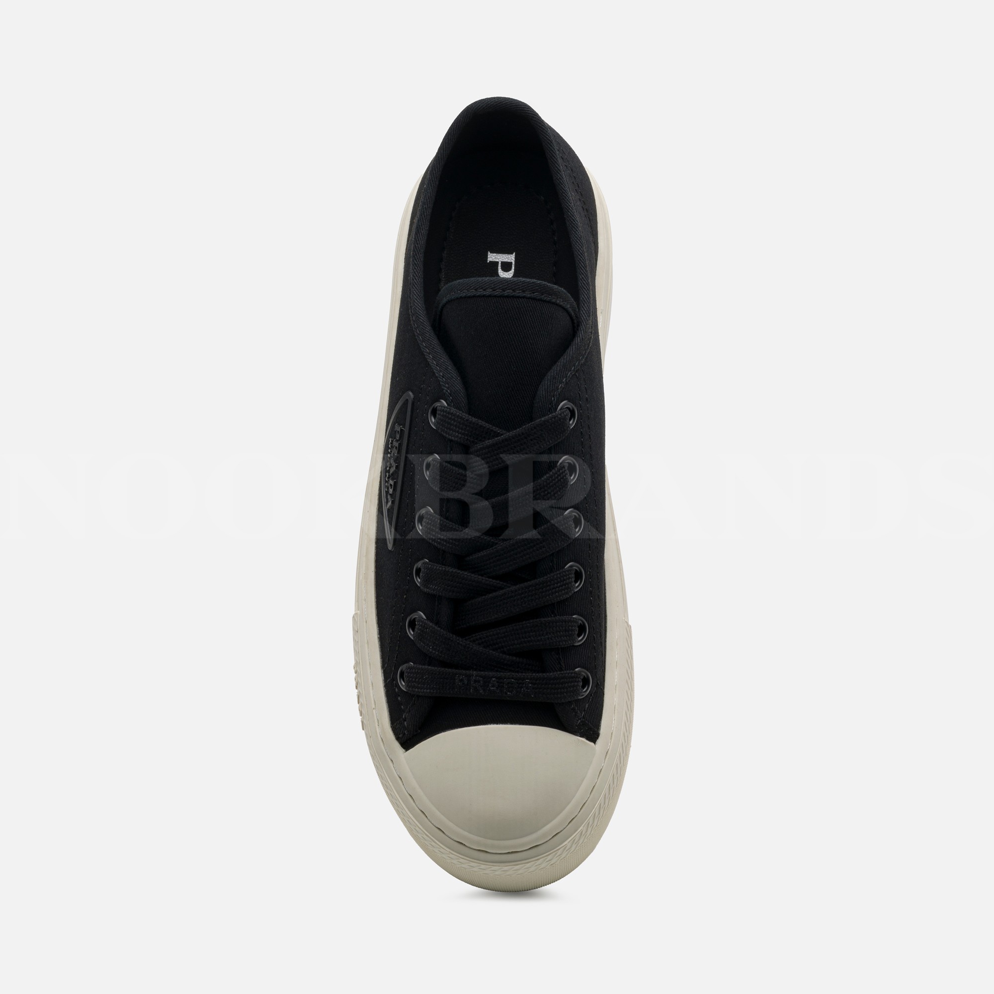 Siyah Platform Kumaş Sneaker