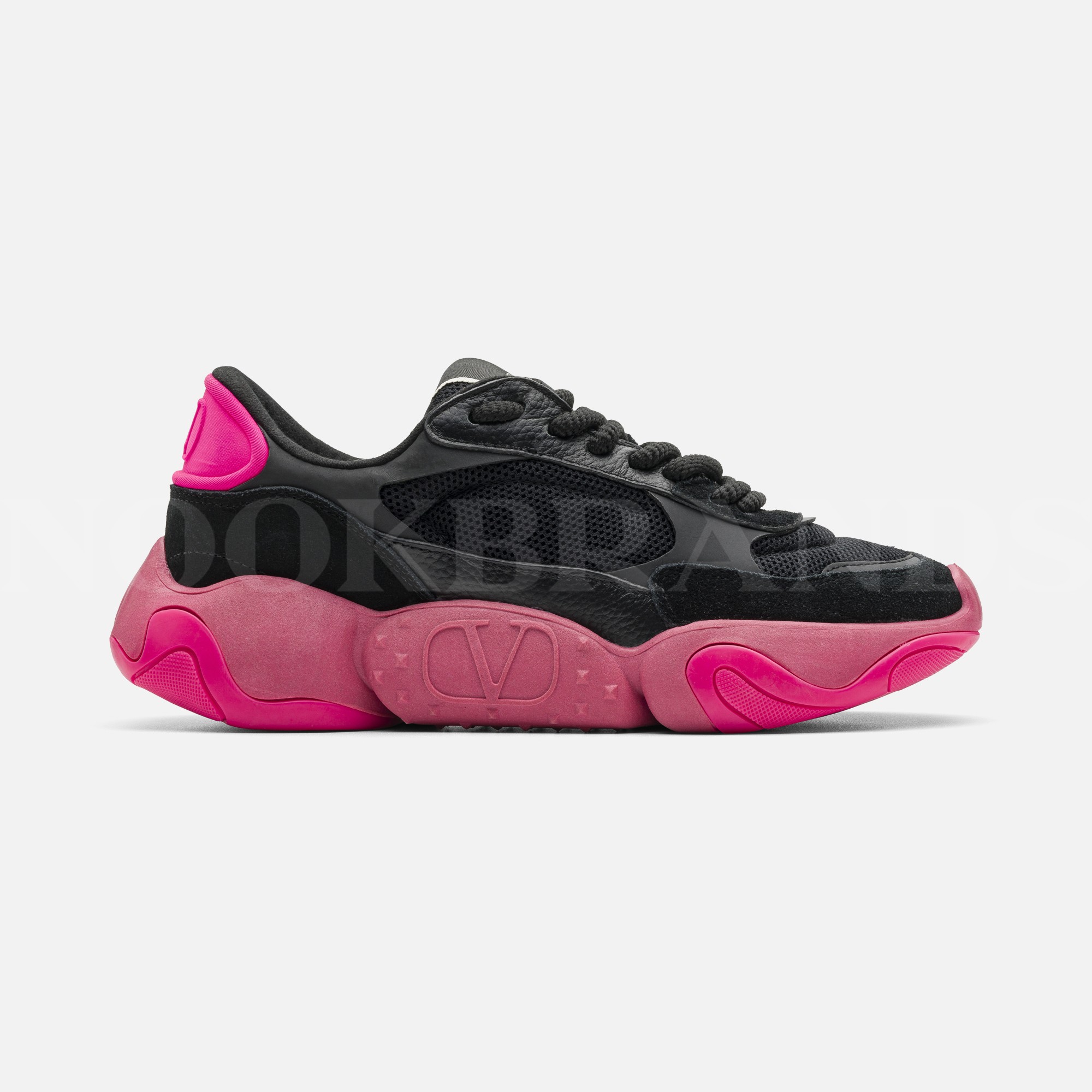 Siyah Kadın Deri Sneaker