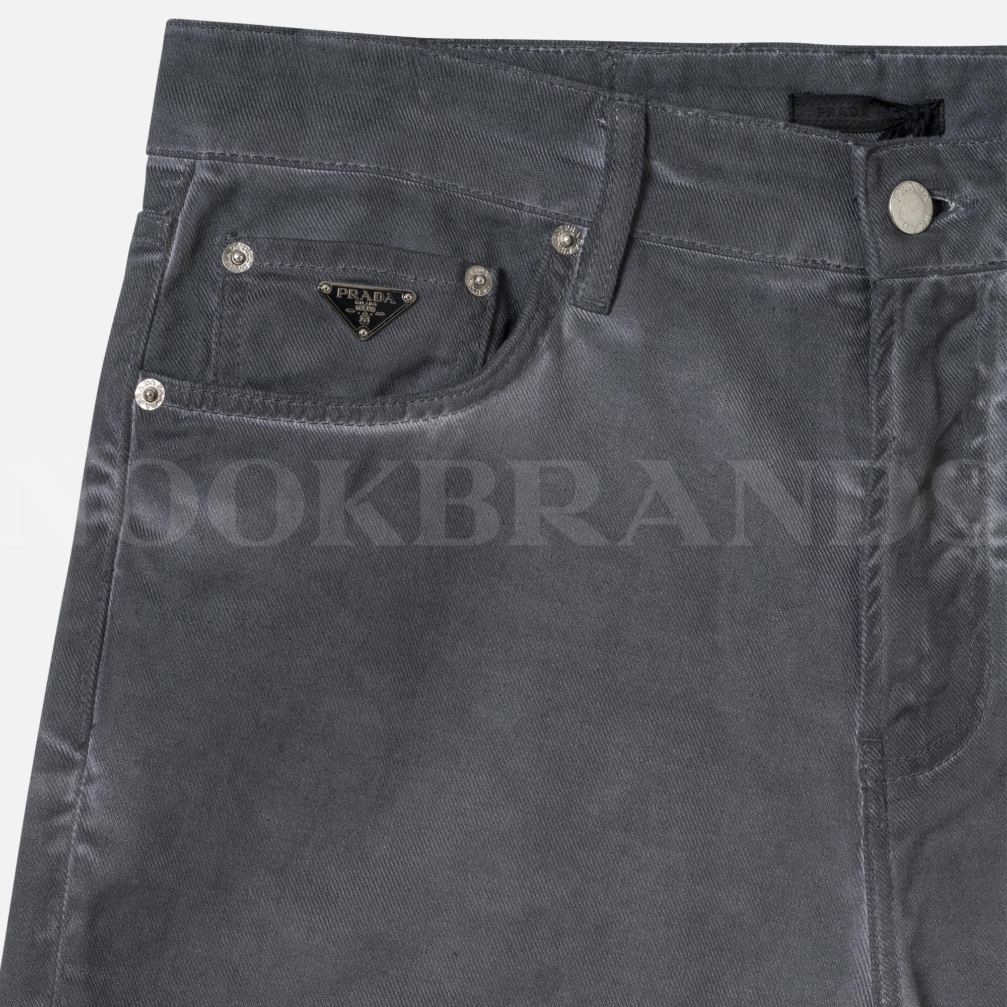 Gri Erkek Denim Şort