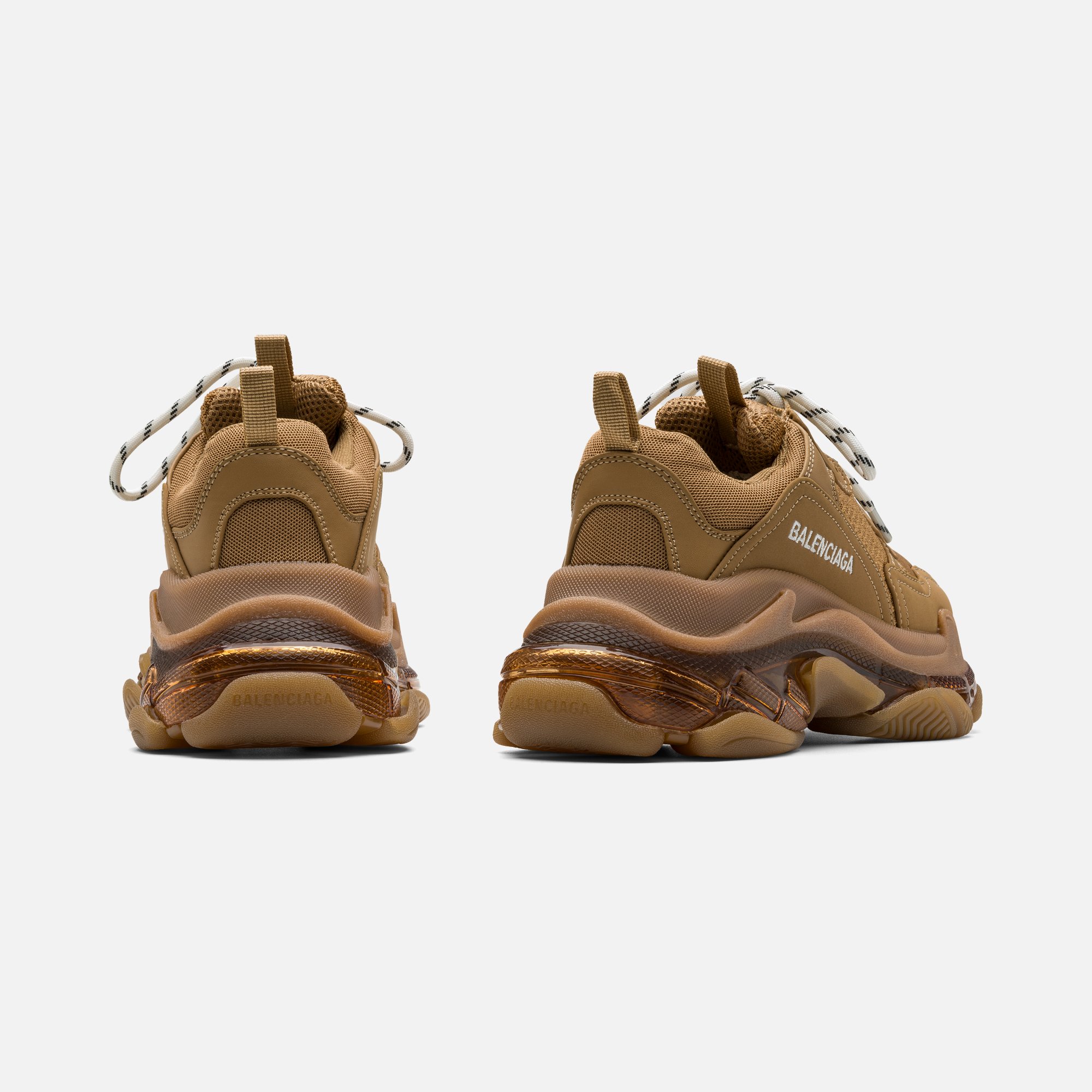 Triple S Kahverengi Deri Sneaker