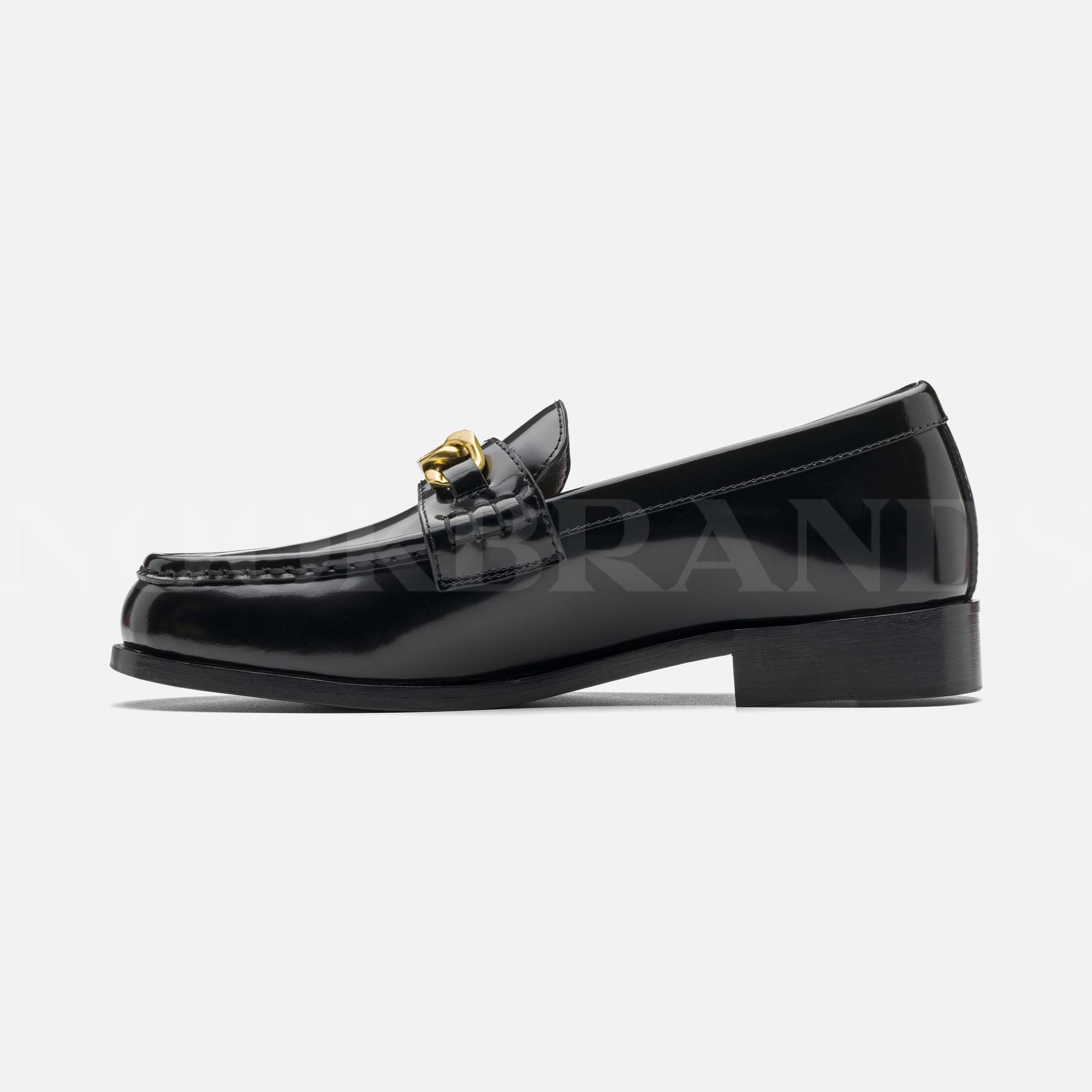 Siyah Kadın Deri Loafer