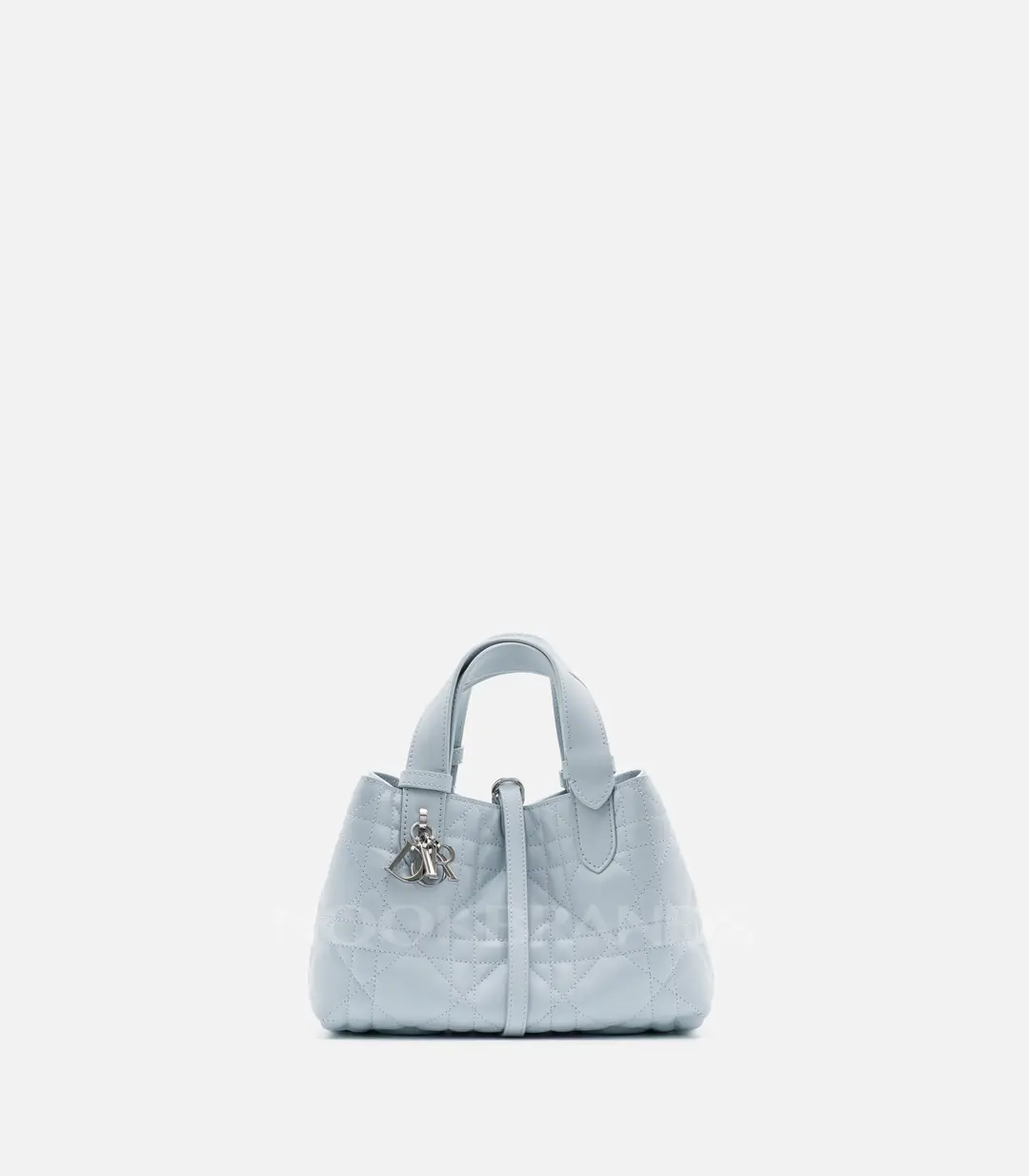 Dior Toujours Vertical Tote Ice Blue Macrocannage Deri Kadın Çanta