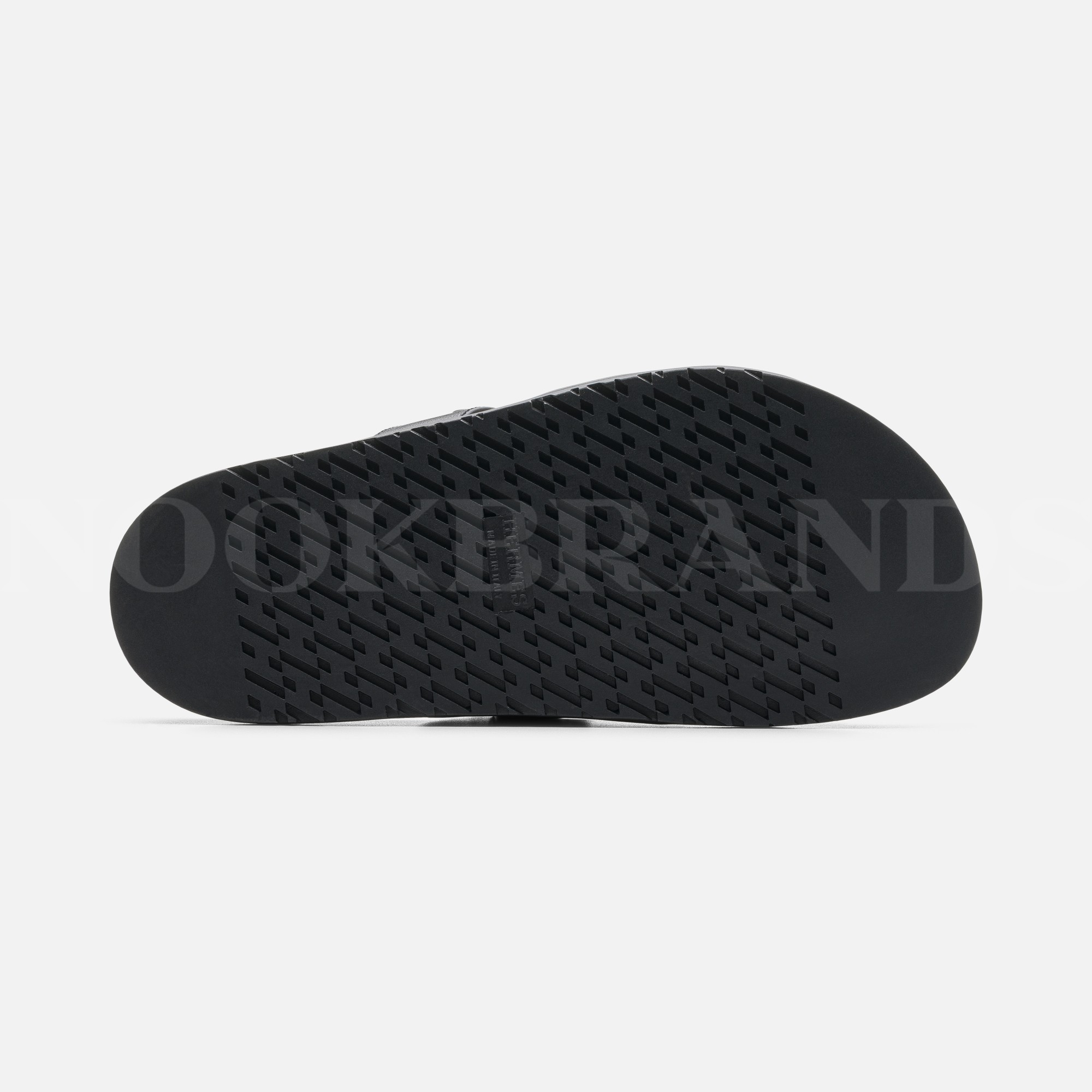 Siyah Deri Chypre Sandal