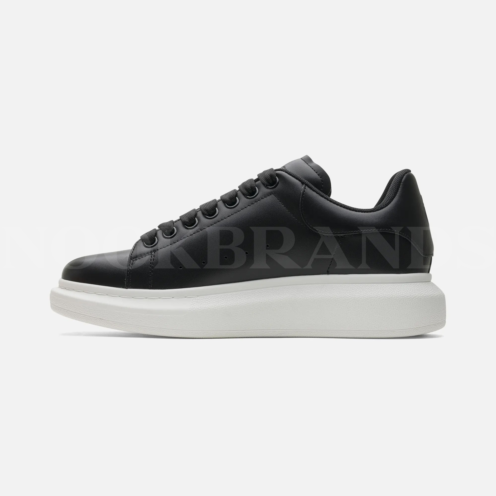 Oversize Siyah Erkek Deri Sneaker