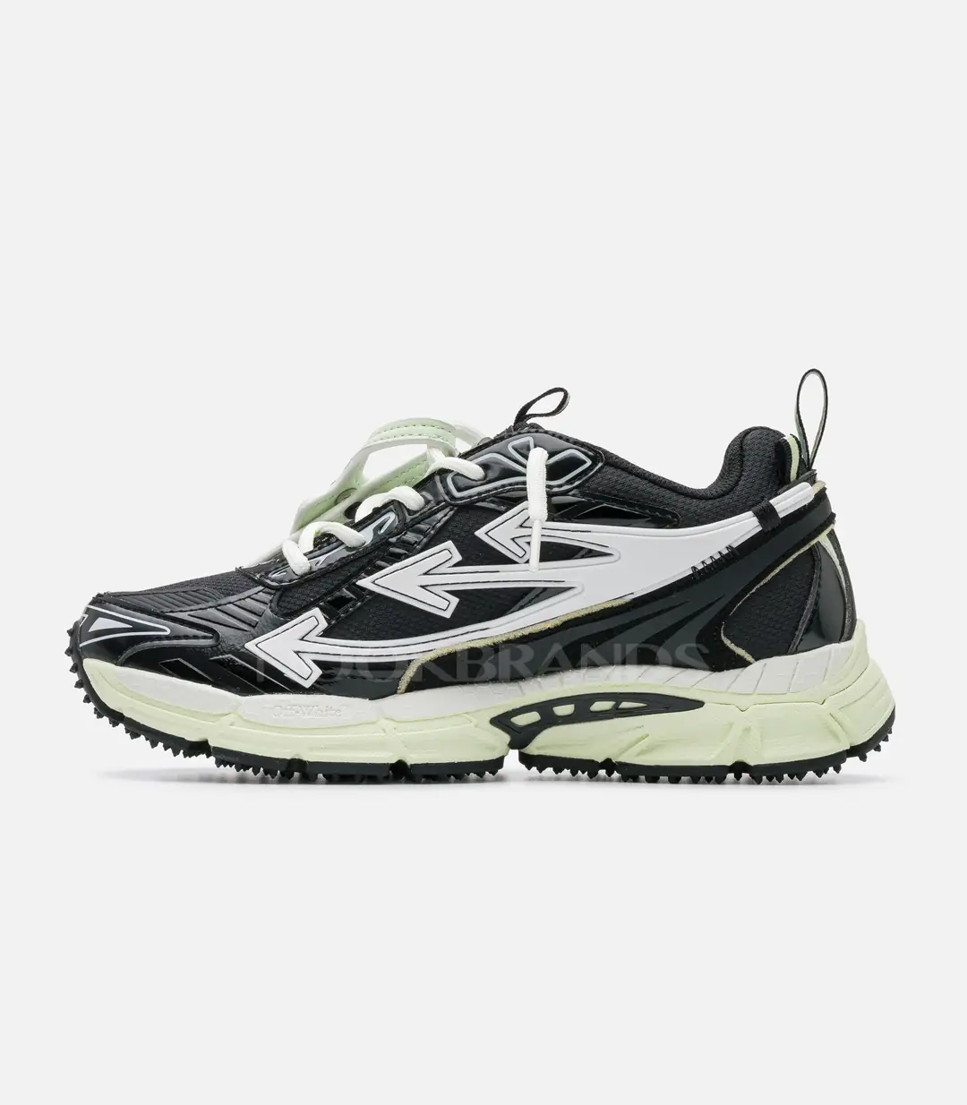 Off-White Be Right Back Siyah Yeşil Sneaker