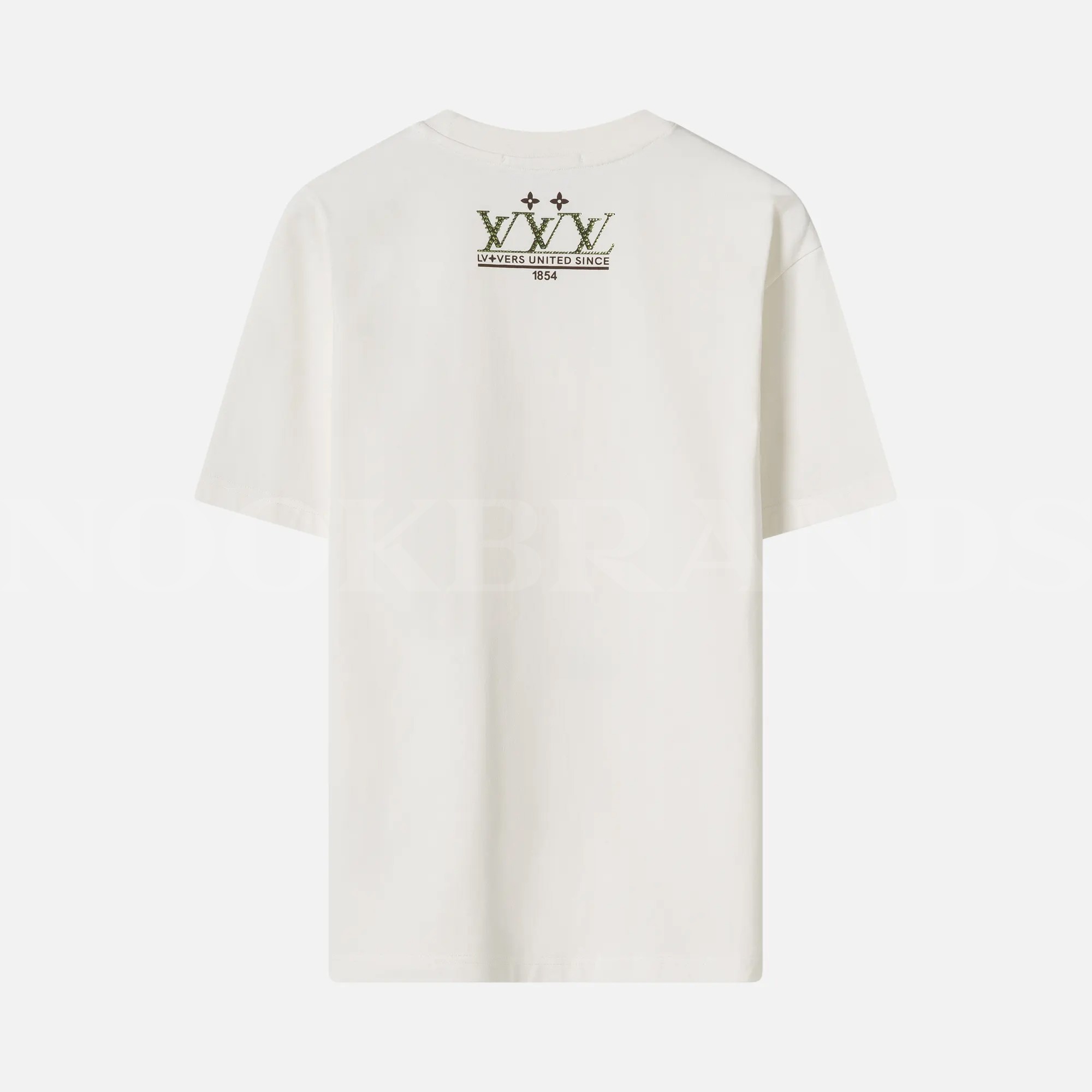 Beyaz Baskılı Logo Erkek T-shirt