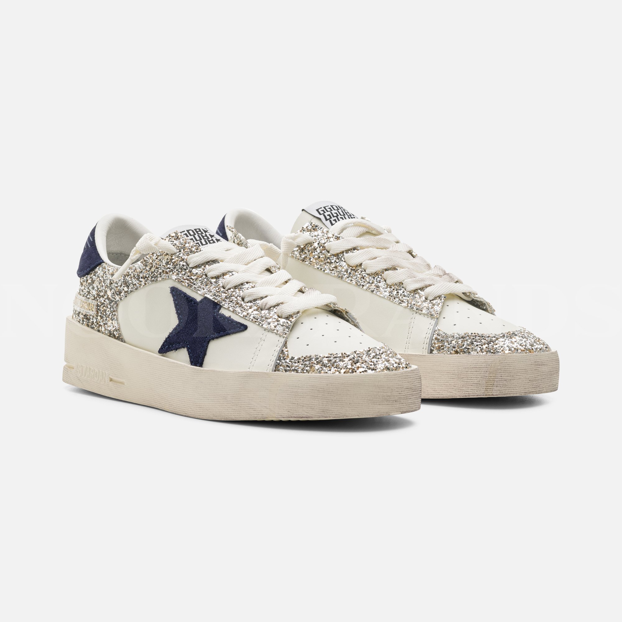 Stardan Beyaz Pull Detay Kadın Deri Sneaker