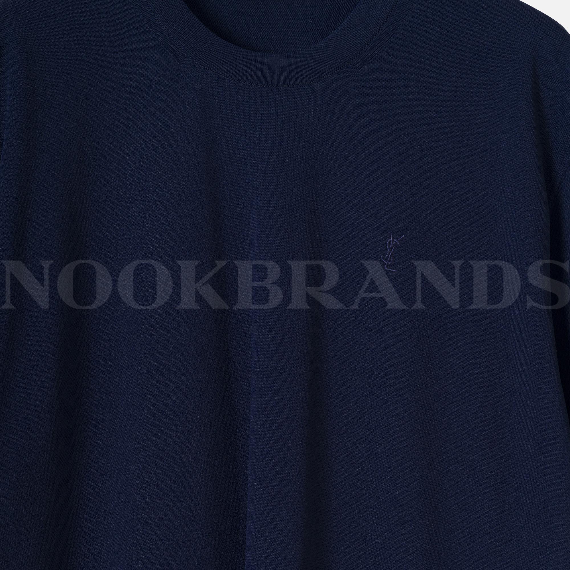 Lacivert Erkek Triko T-shirt