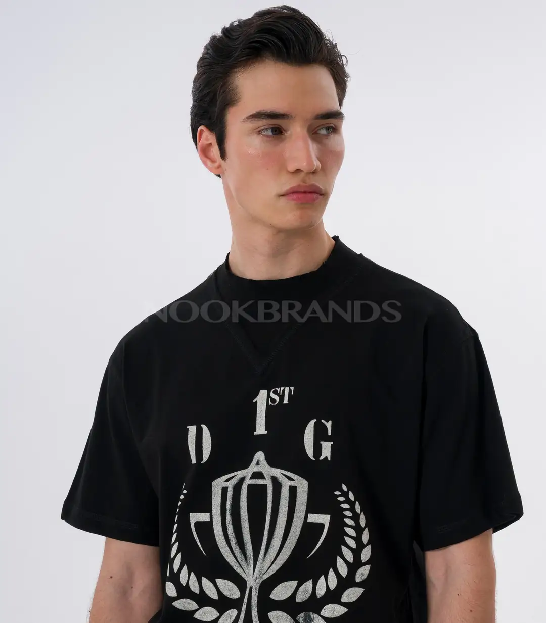 Dolce & Gabbana Erkek Siyah Baskılı T-Shirt