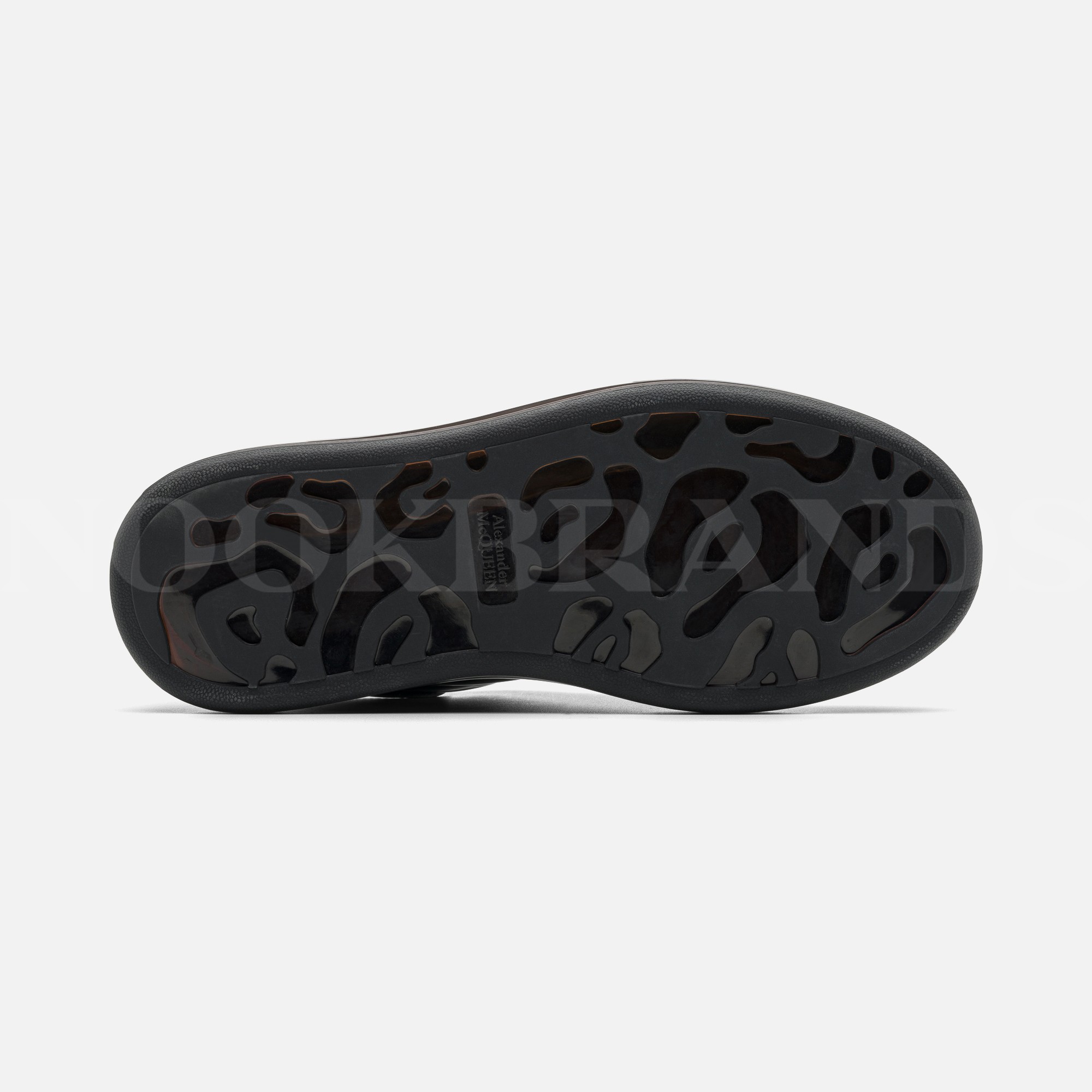 Oversize Siyah Deri Sneaker