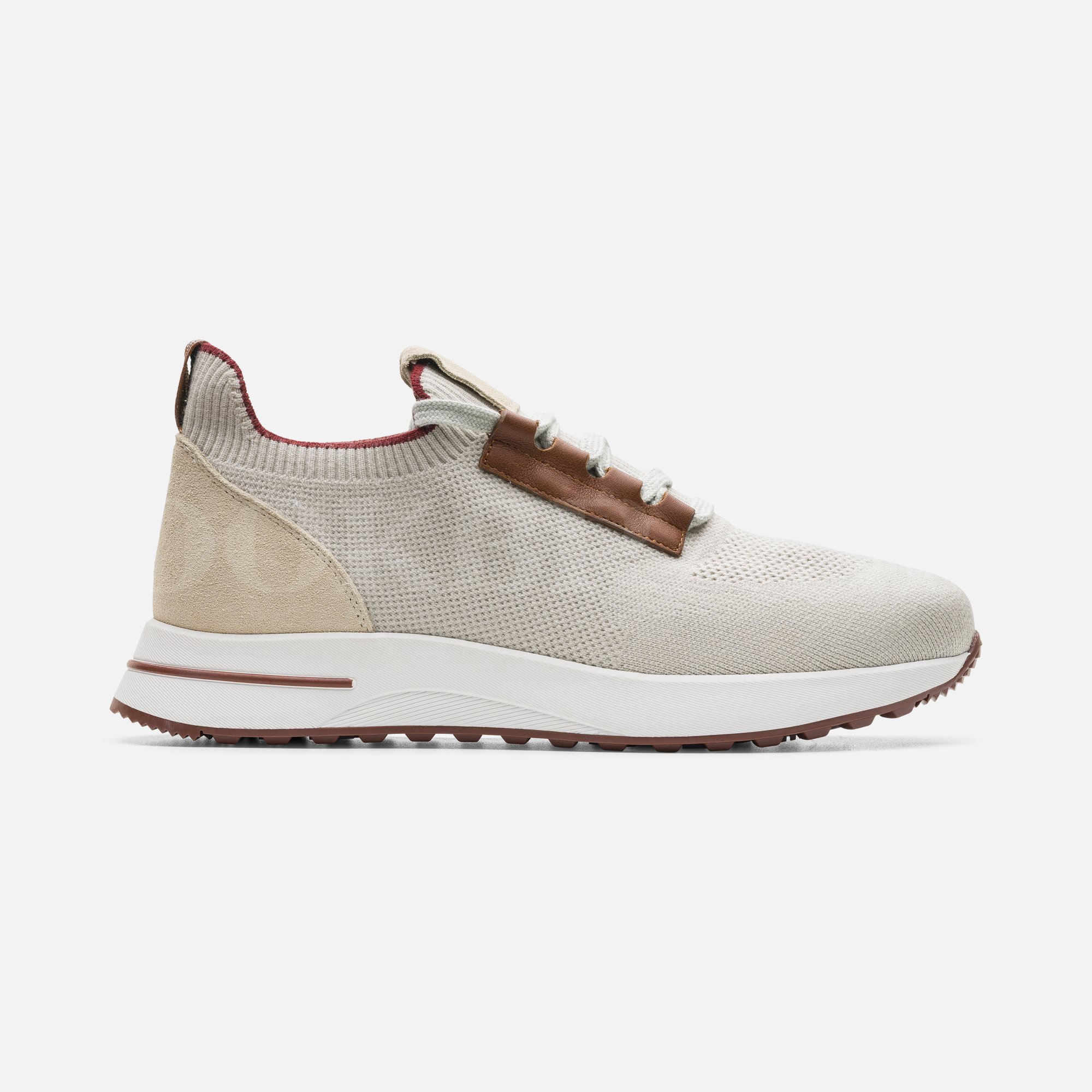 Bej Erkek Deri Sneaker