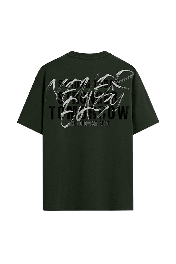 Tomorrow Oversize Tshirt - Nefti Yeşil