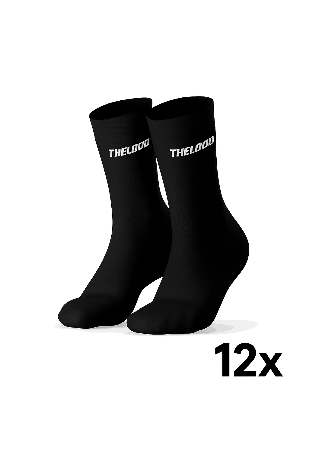 12'li Spor Çorap (Siyah)