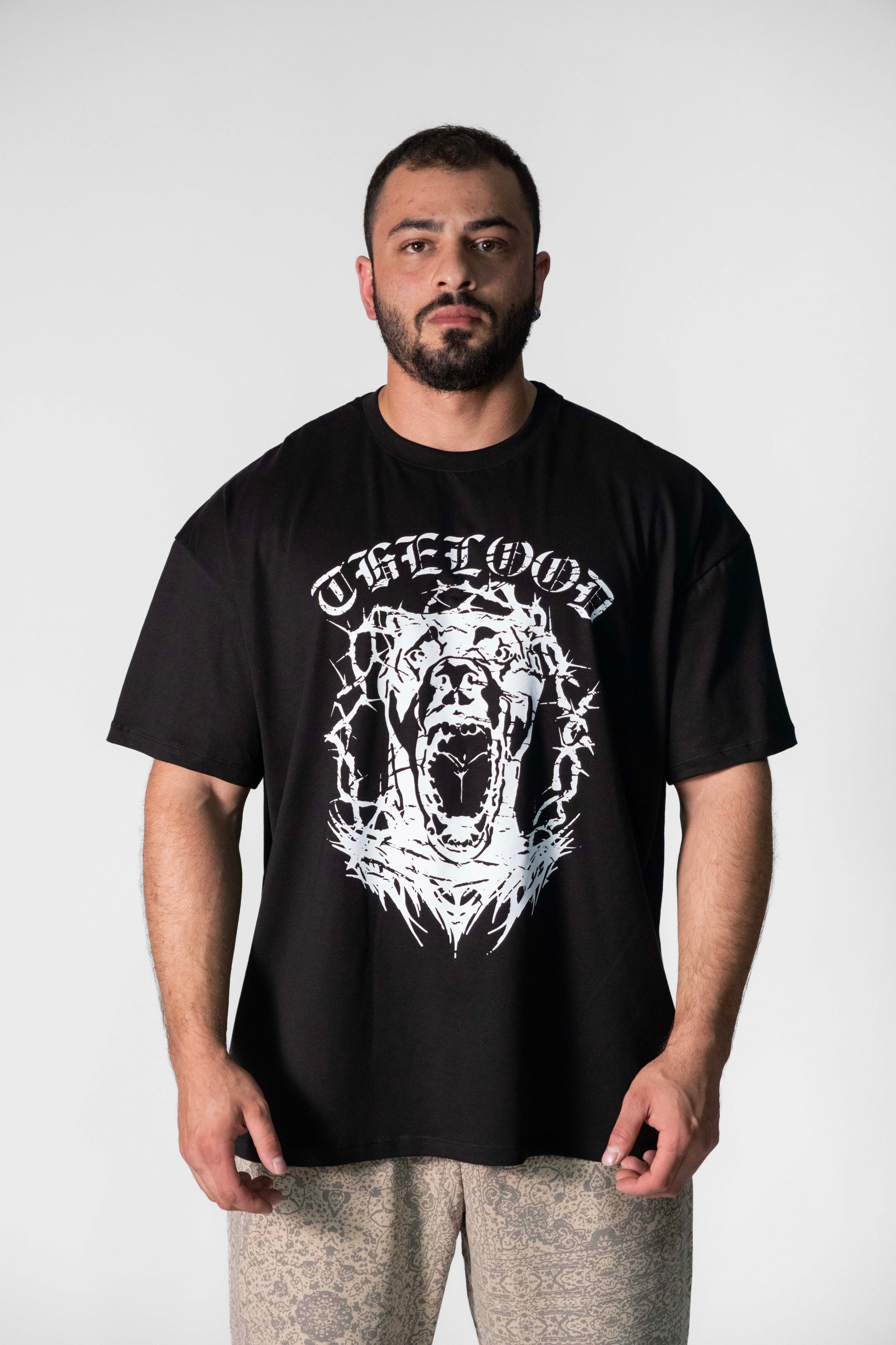 Predator Oversize Tshirt - Siyah