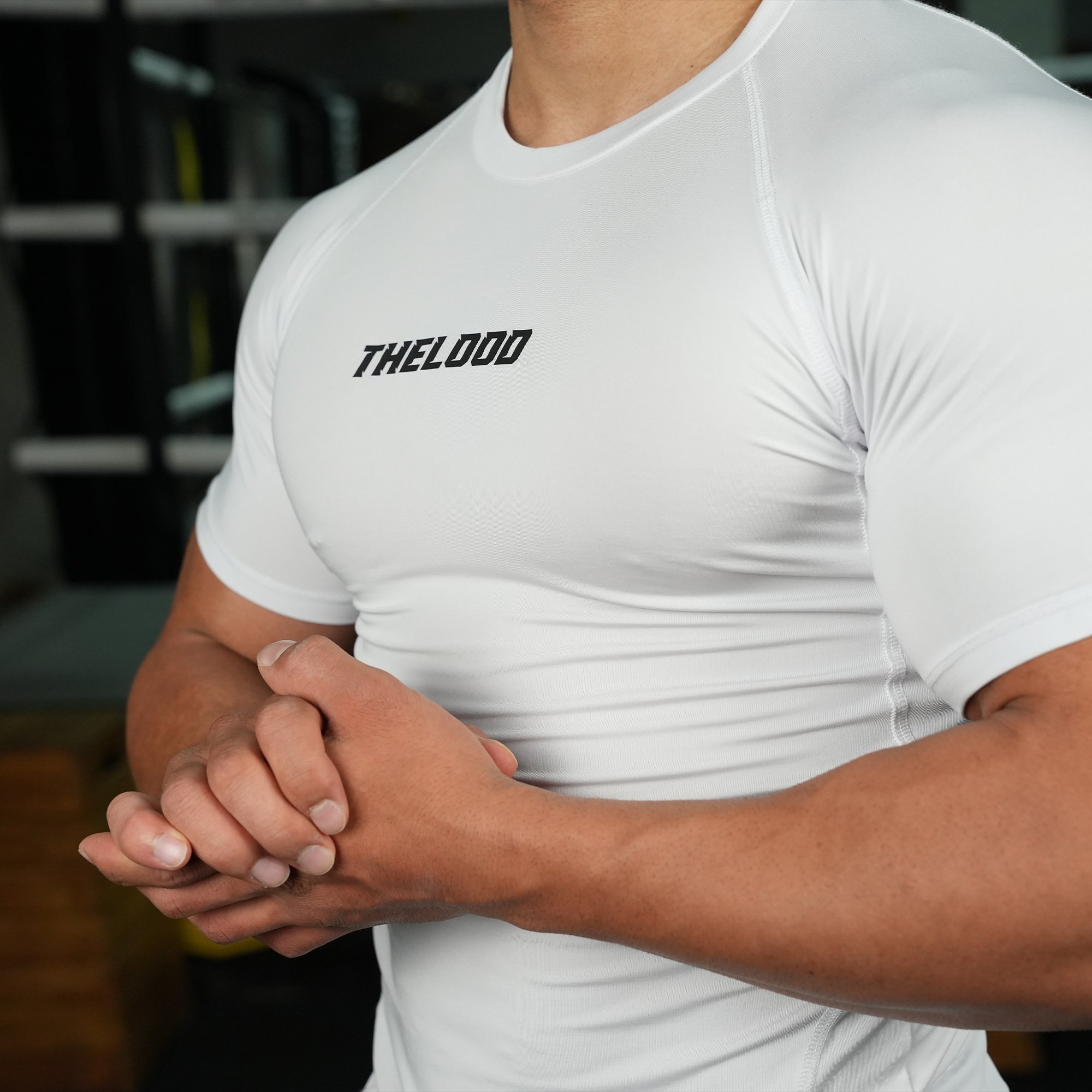 Thelood Baskılı Compression Tshirt - Beyaz