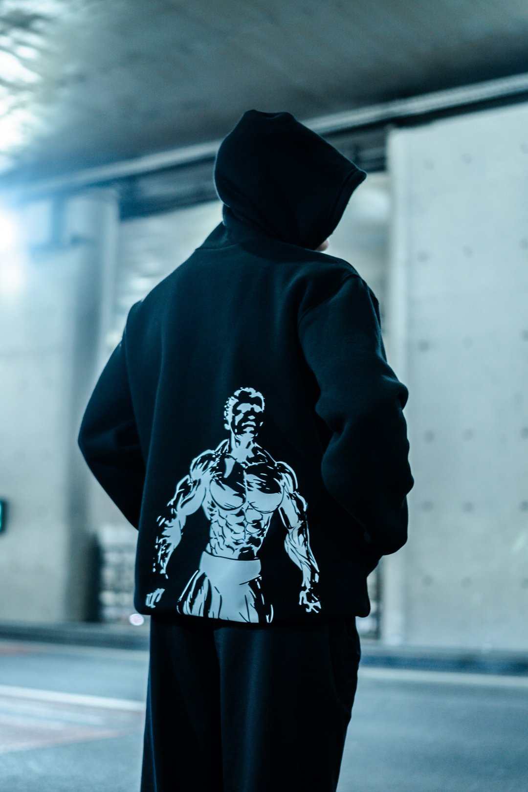 Arnold Baskılı Oversize Hoodie