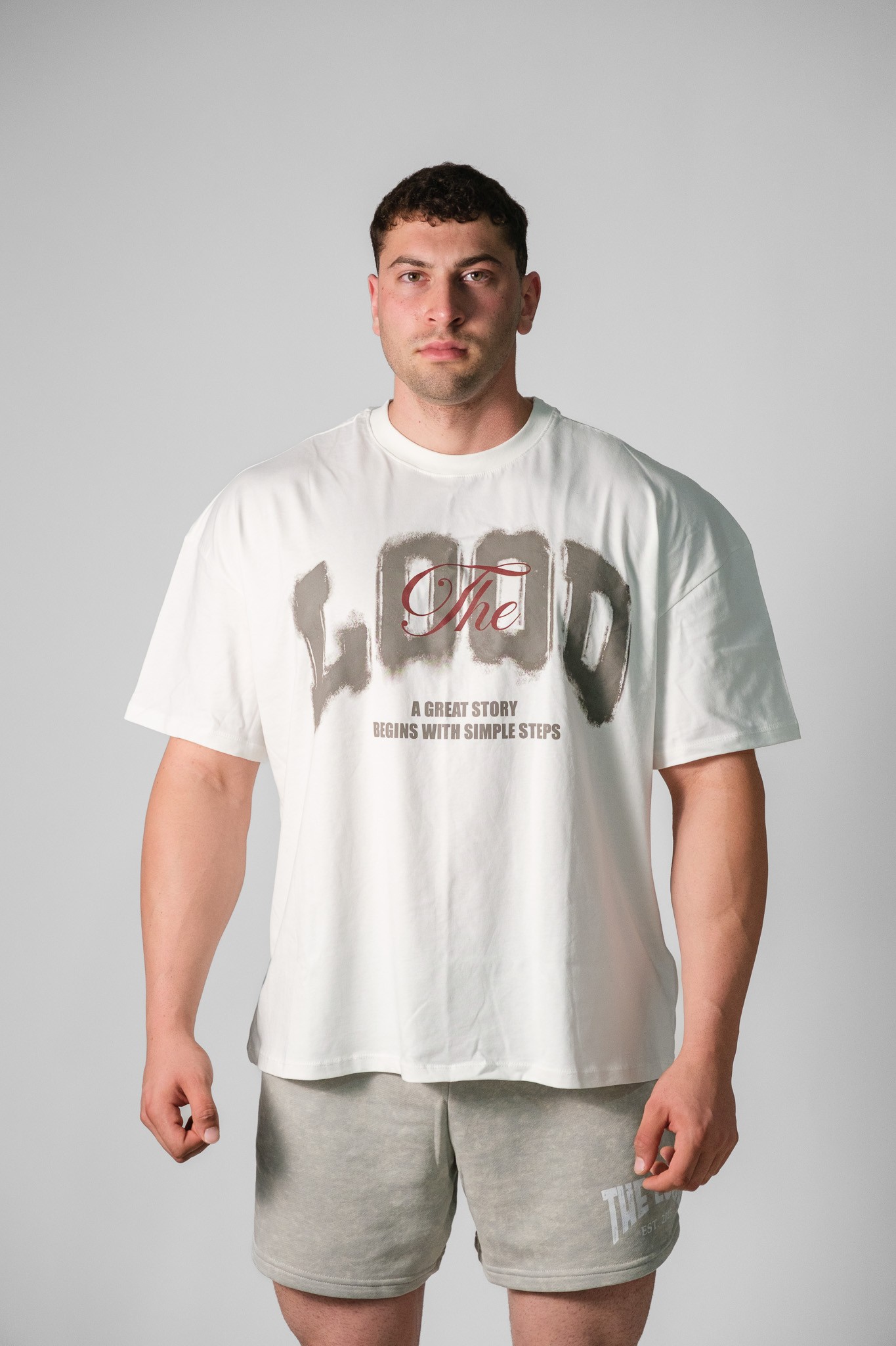 Great Story Oversize Tshirt - Beyaz