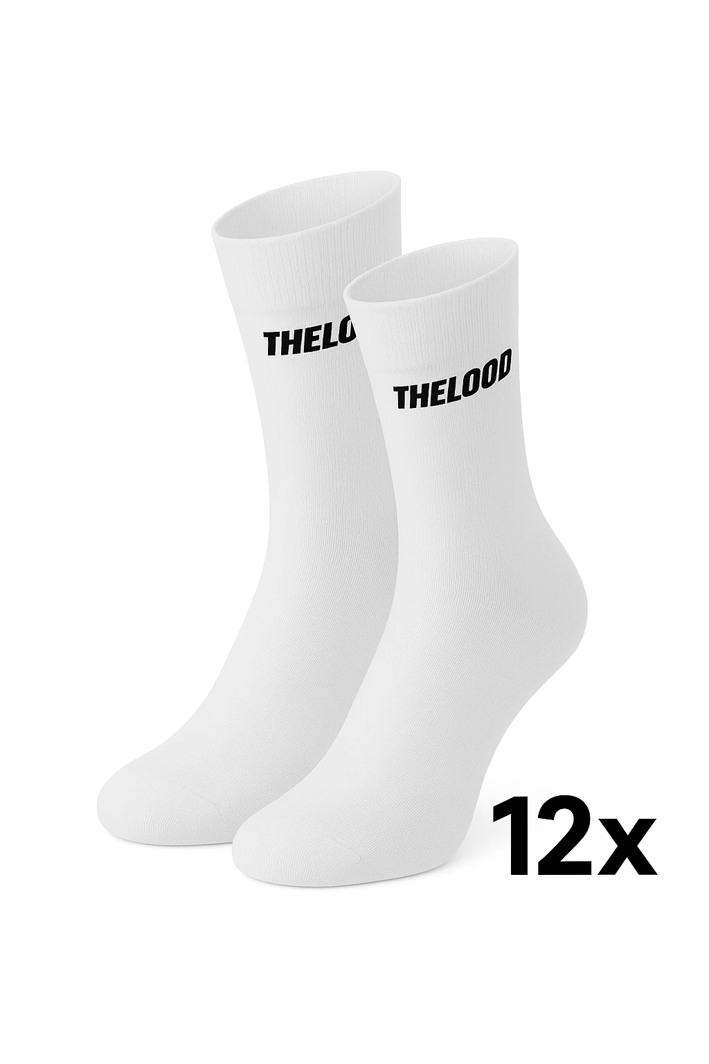 12'li Spor Çorap (Beyaz)