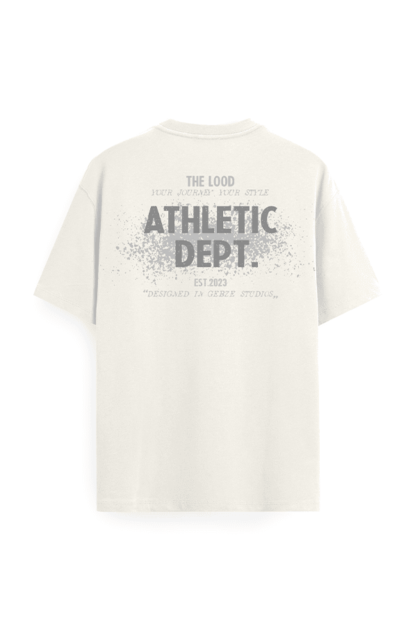 Athletic Dept Oversize Tshirt - Beyaz