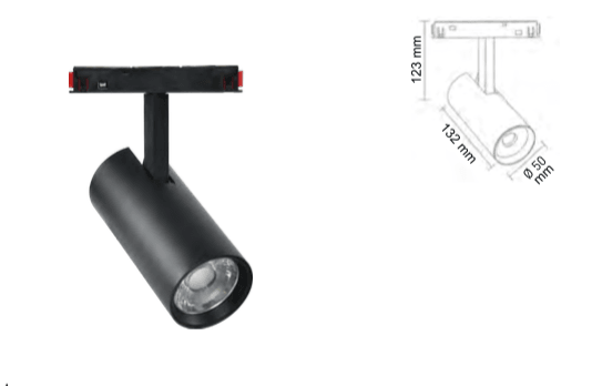 Ledim Magnet Ray Spot Armatür 10W / LDM6671