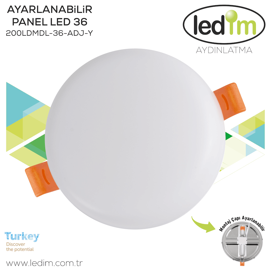 Ledim Ayarlanabilir Panel 32W