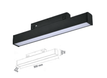 Ledim Magnet Armatür Opak Difüzörlü 10W / LDM6601