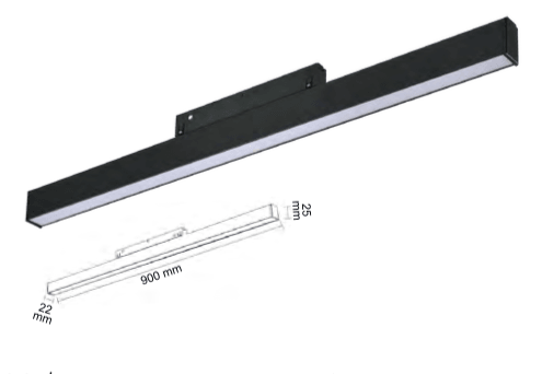 Ledim Magnet Armatür Opak Difüzörlü 30W / LDM6603