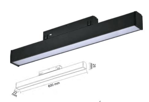 Ledim Magnet Armatür Opak Difüzörlü 20W / LDM6602