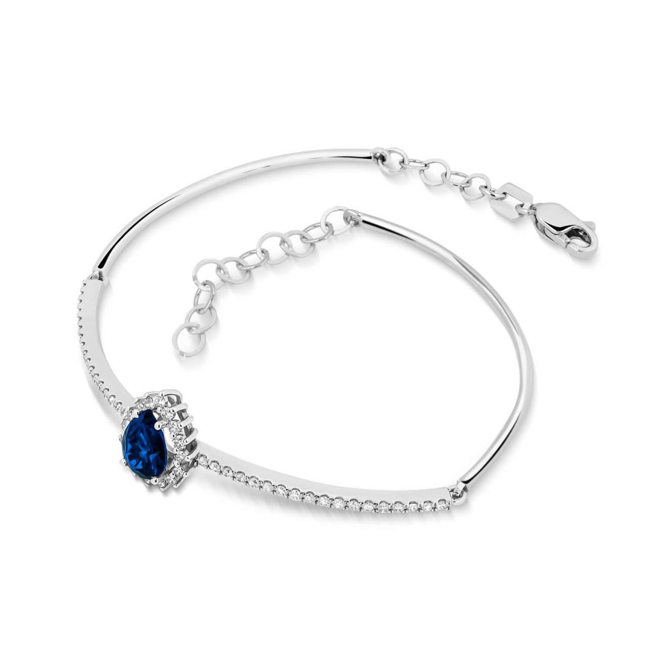 0,73 Karat Pırlantalı Safir Bileklik