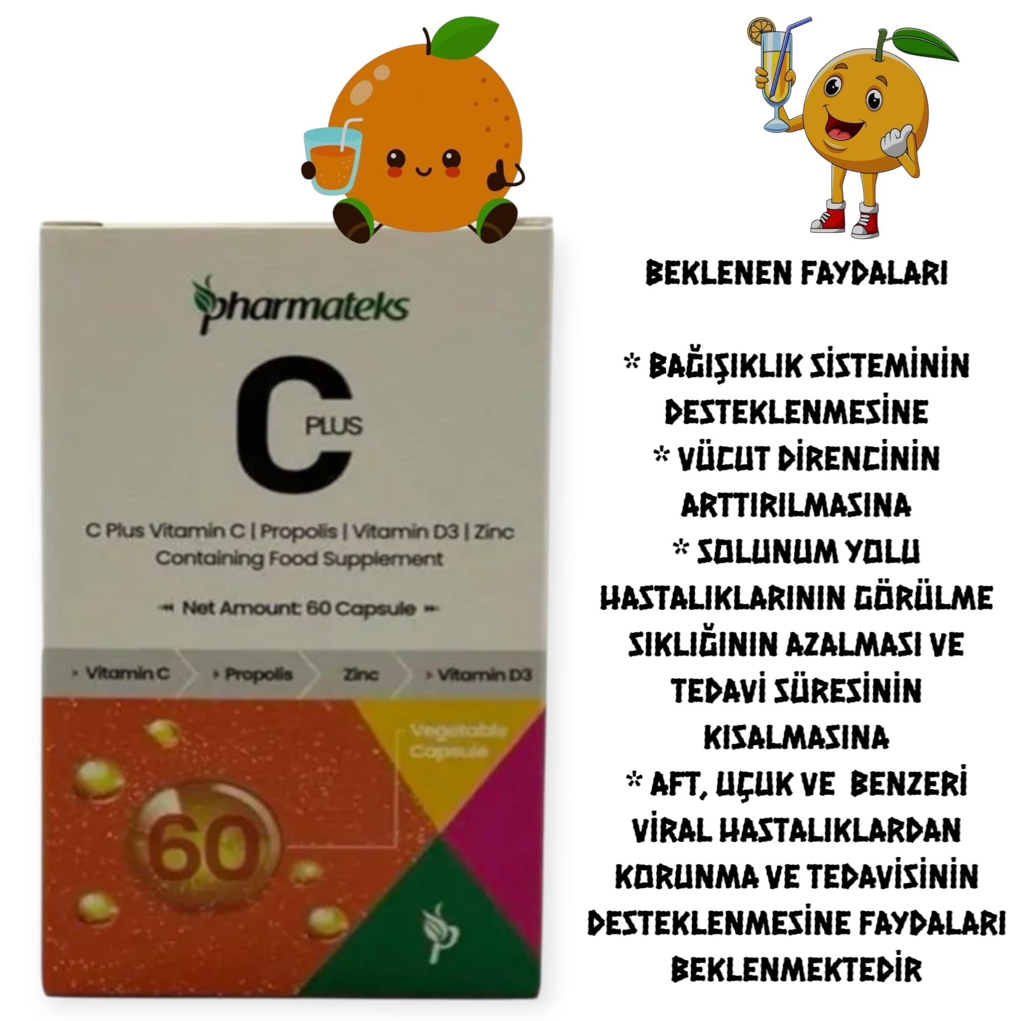   pHARMATEKS -C PLUS 60 KAPSÜL 