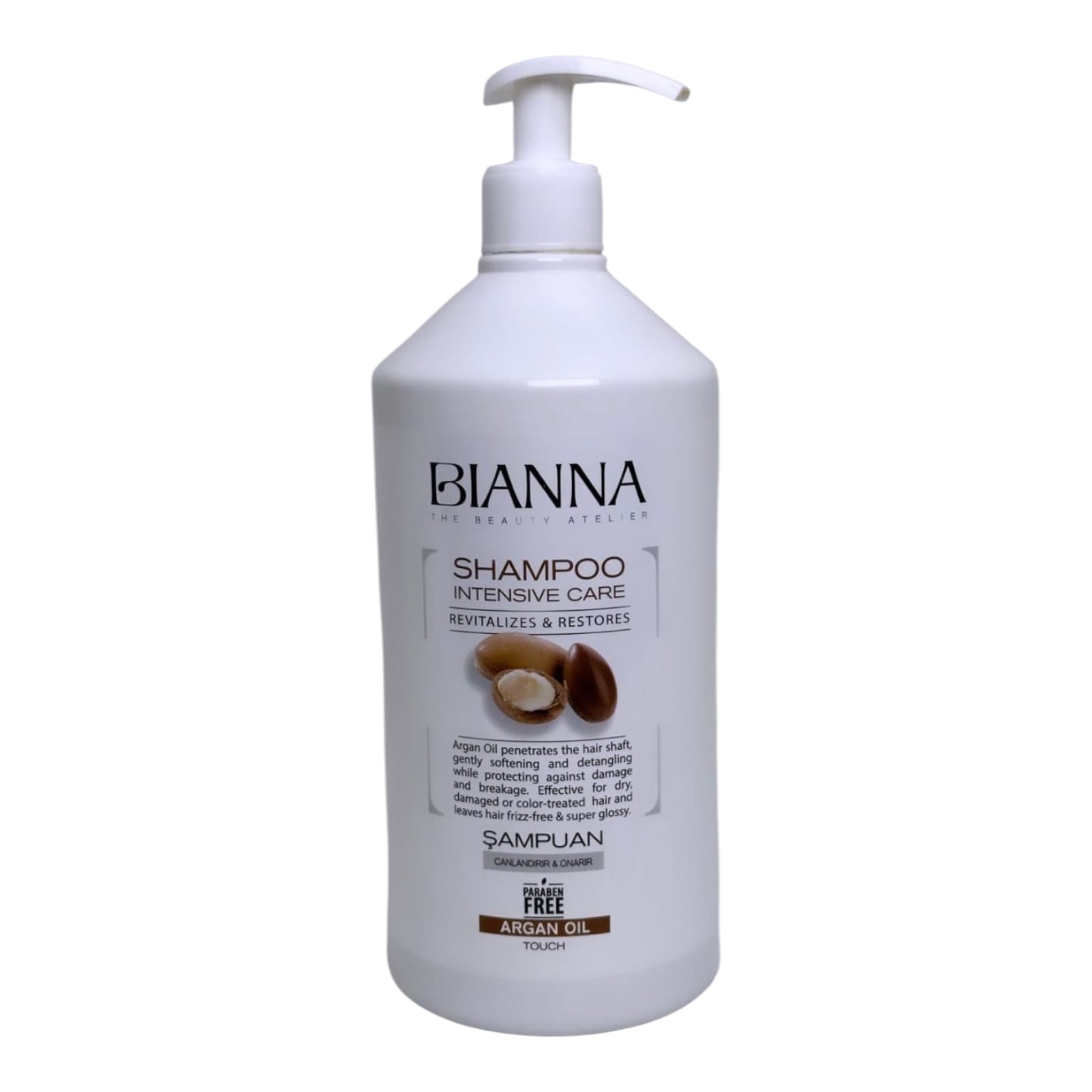 BIANNA SAÇ BAKIM ŞAMPUANI ARGAN YAĞLI CANLANDIRICI VE ONARICI SAÇ BAKIM ŞAMPUANI  500 ML