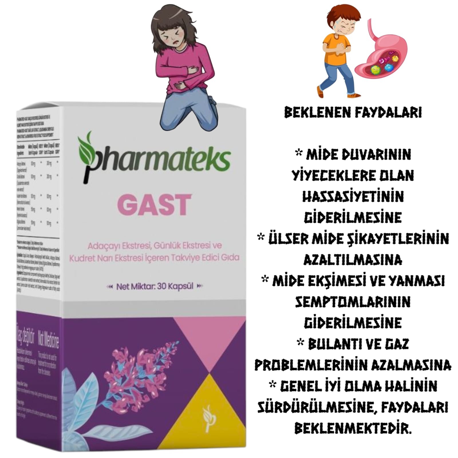 pHARMATEKS-GAST 30 KAPSÜL