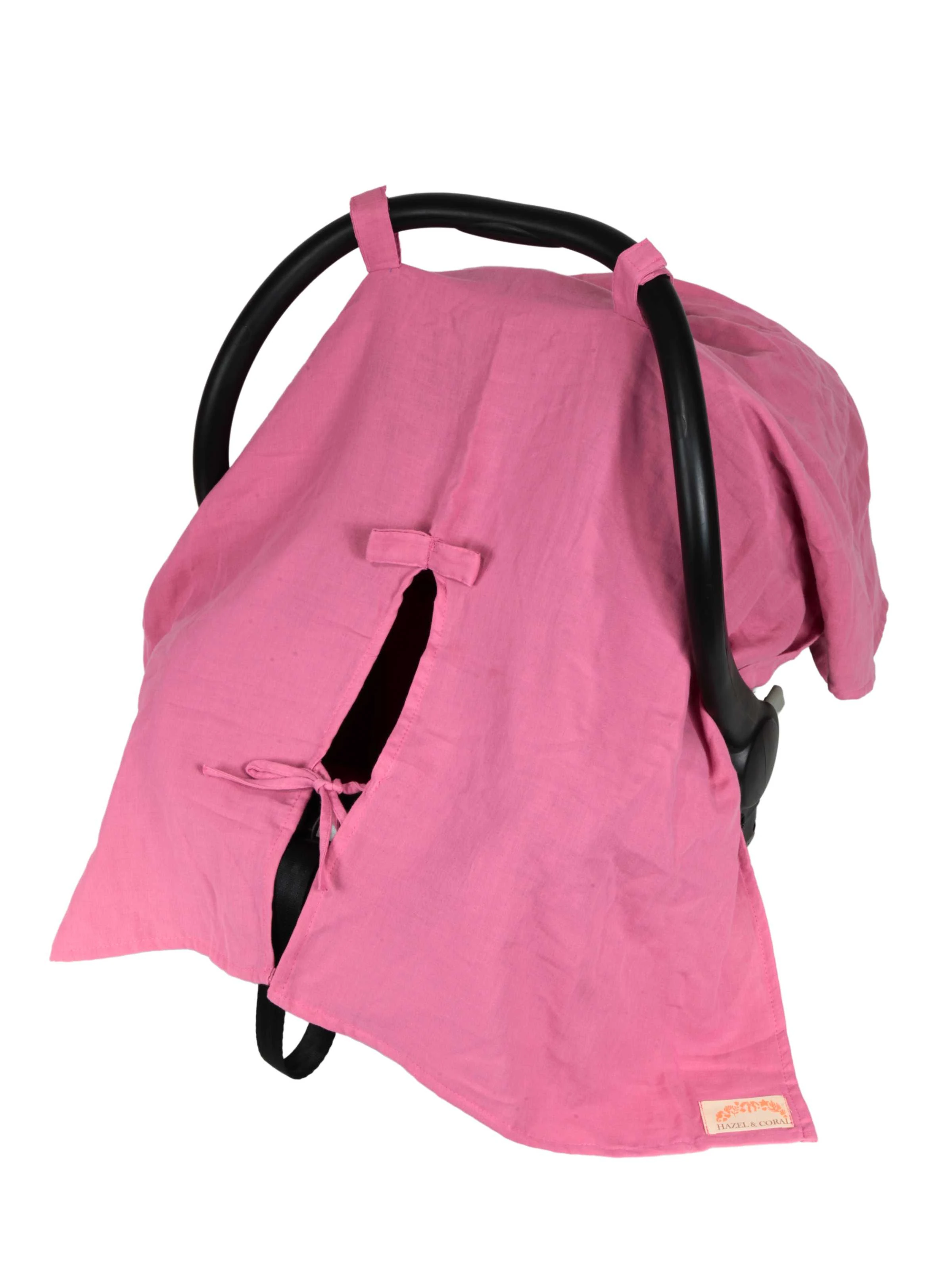 Çift Katlı Müslin Puset Örtüsü %100 Doğal Pamuklu Gül Kurusu