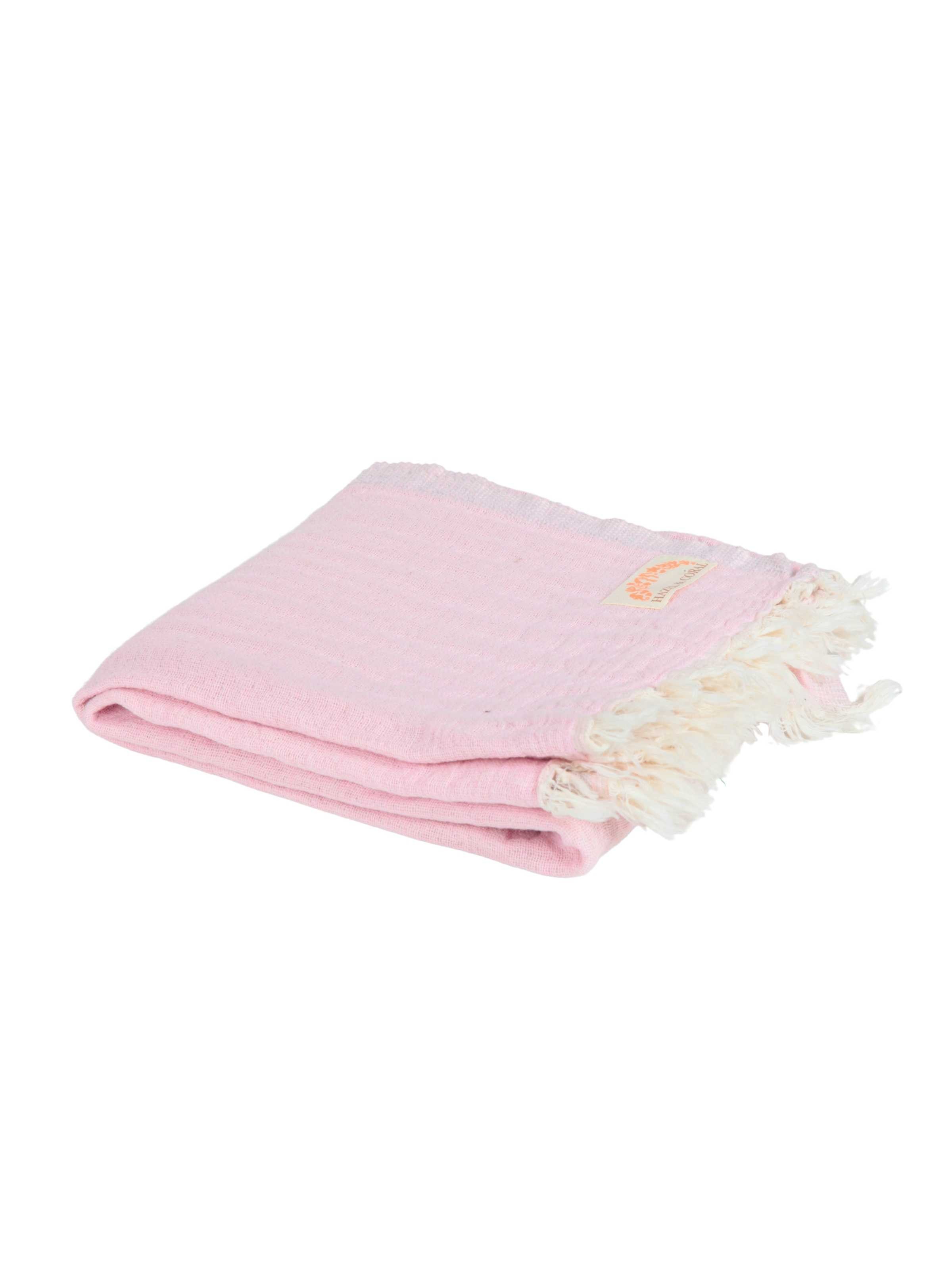3 Katlı Müslin Bebek Örtüsü & Battaniyesi Pembe
