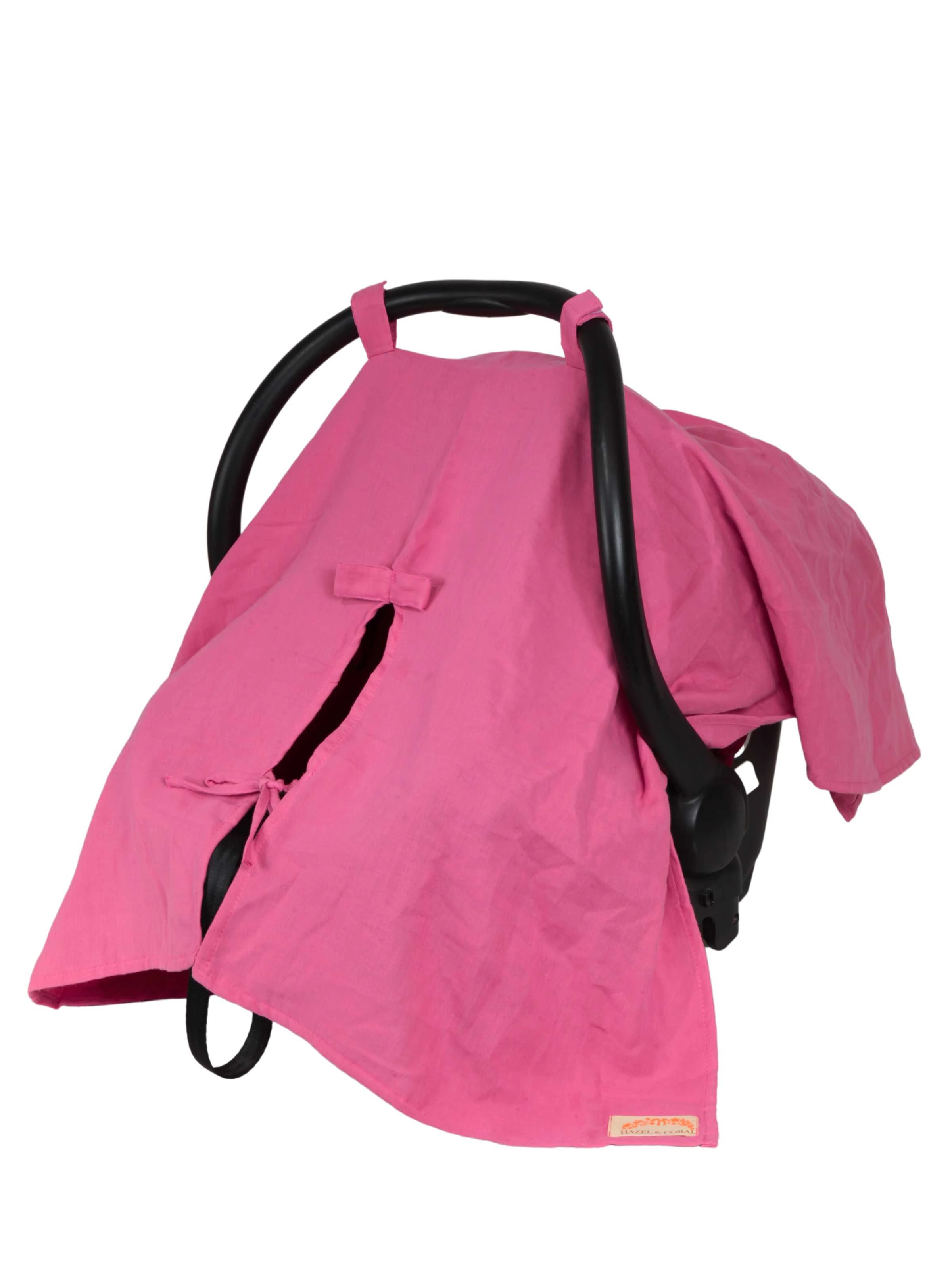 Çift Katlı Müslin Puset Örtüsü %100 Doğal Pamuklu Gül Kurusu