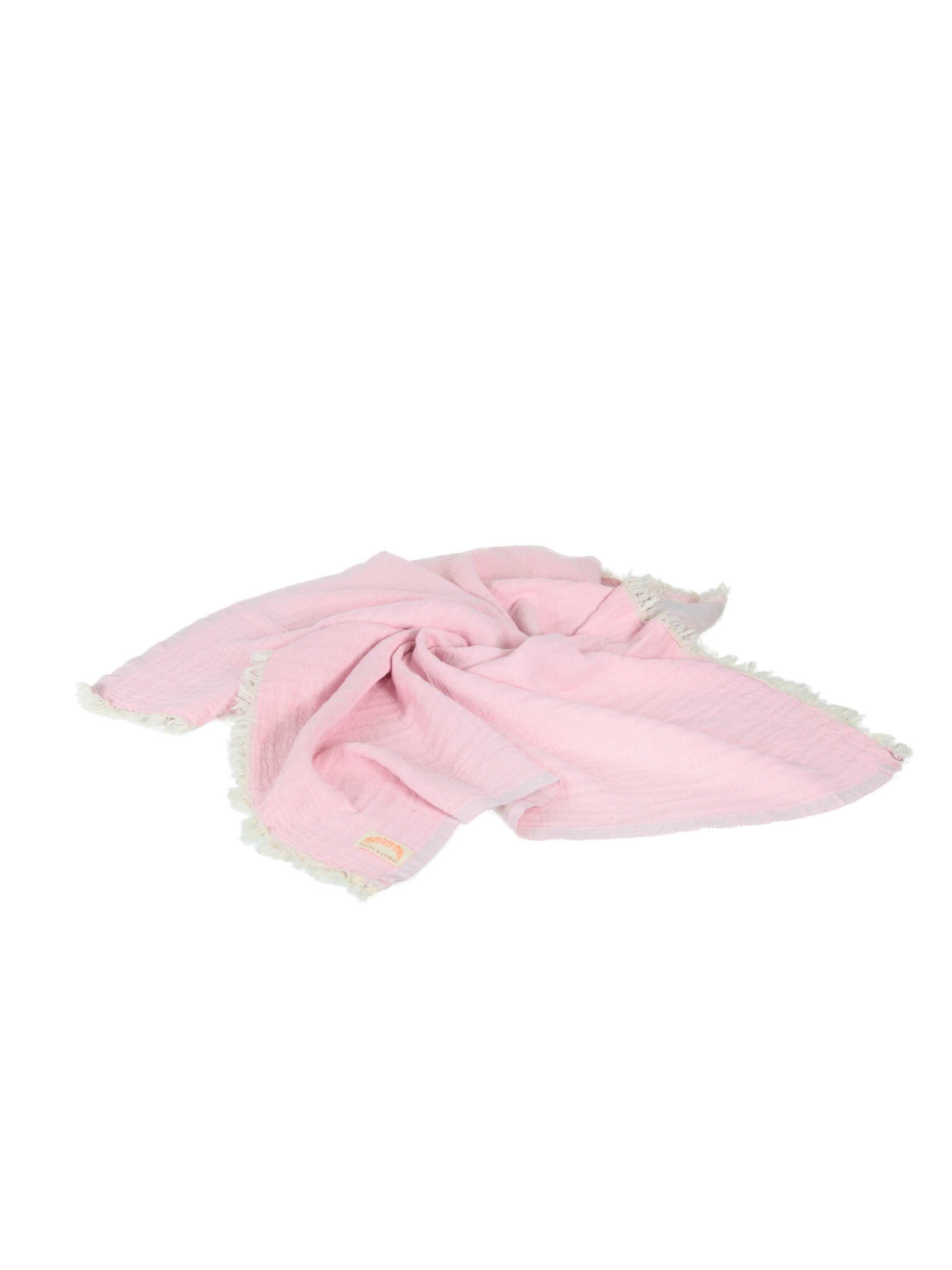 3 Katlı Müslin Bebek Örtüsü & Battaniyesi Pembe