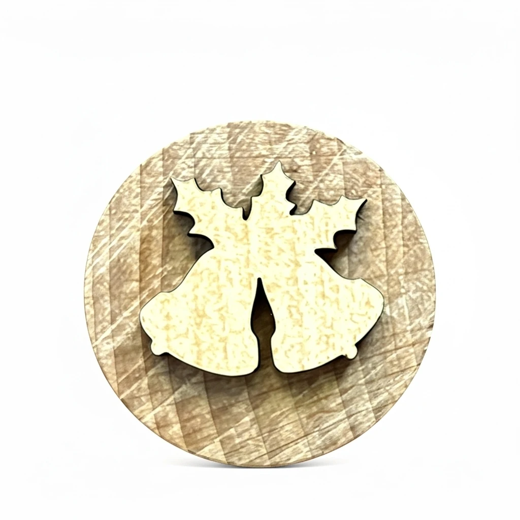 Doğal Ahşap Damga - Çan